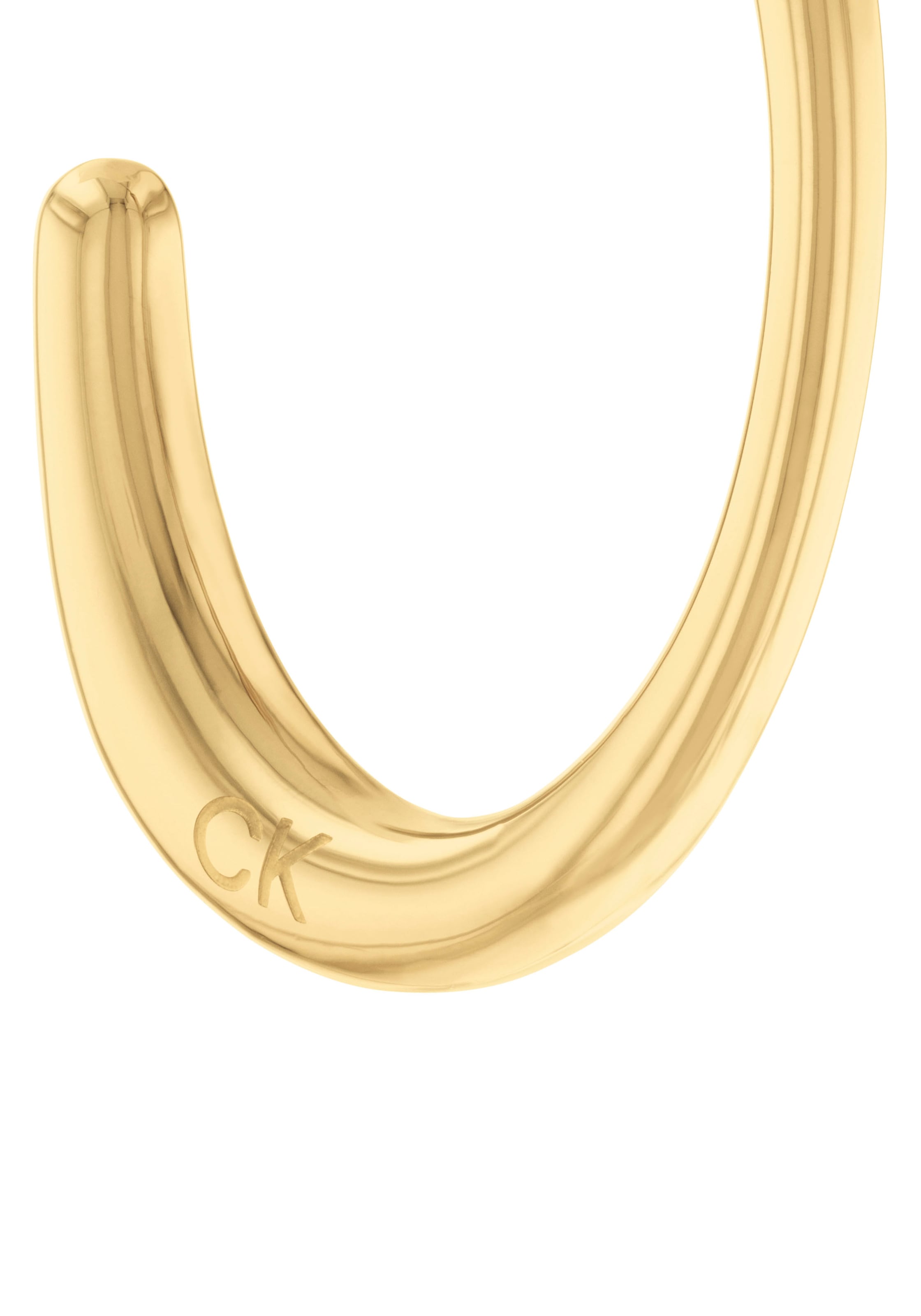 Calvin Klein Paar Creolen »Schmuck Edelstahl Ohrschmuck Damenohrringe SCULPTURAL«