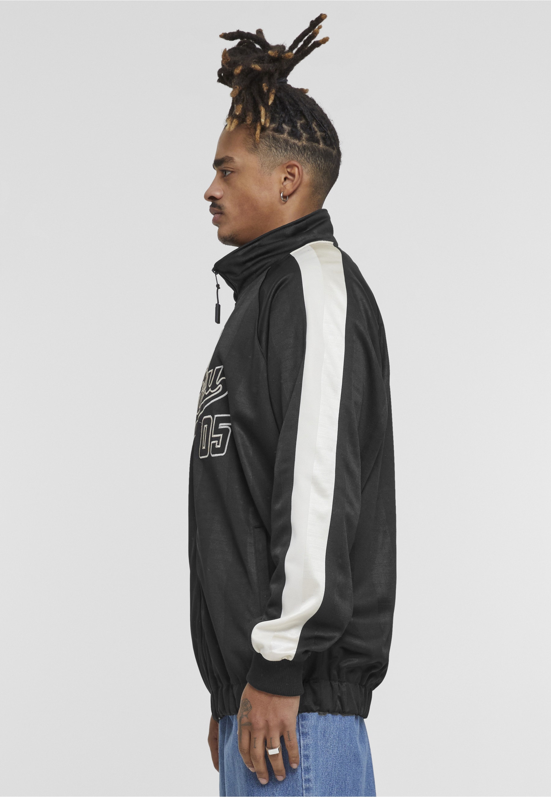 Fubu Collegejacke »Fubu Herren FM223-017-2 FUBU Varsity Striped Track Jacket« 1 Stk. tlg. ohne Kapuze