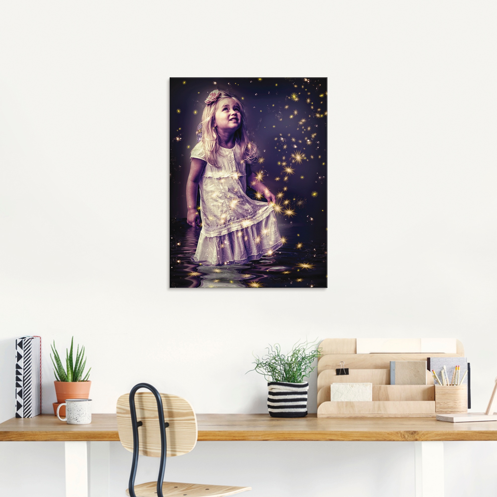 Artland Glasbild »Märchen - Sterntaler« Geschichten & Märchen 1 Stk. tlg. i günstig online kaufen