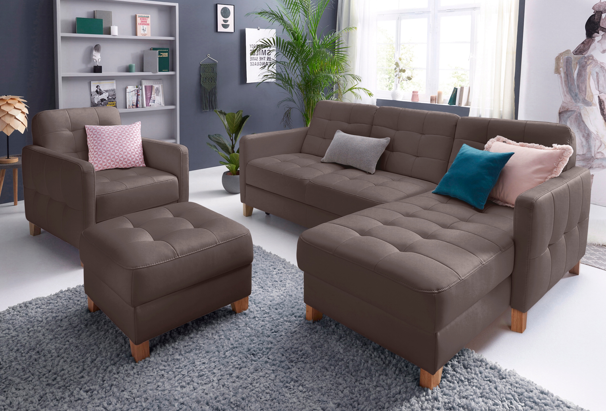 exxpo - sofa fashion Ecksofa »Elio, kompakt und komfortabel, bequem und zei günstig online kaufen