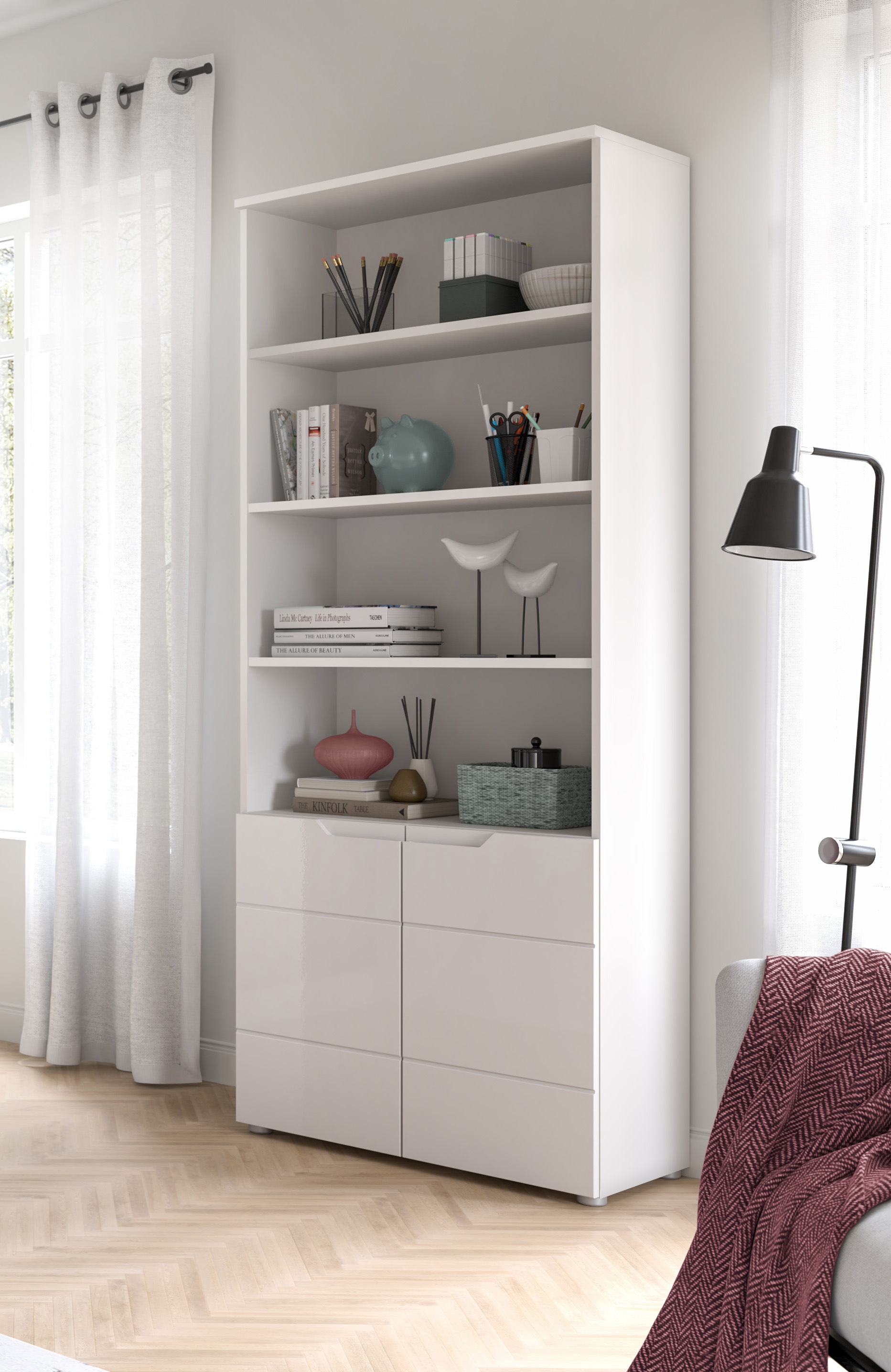 INOSIGN Aktenschrank »CAPRI, 2 Türen inkl. eingefasster Griffmulde, 5 Einle günstig online kaufen