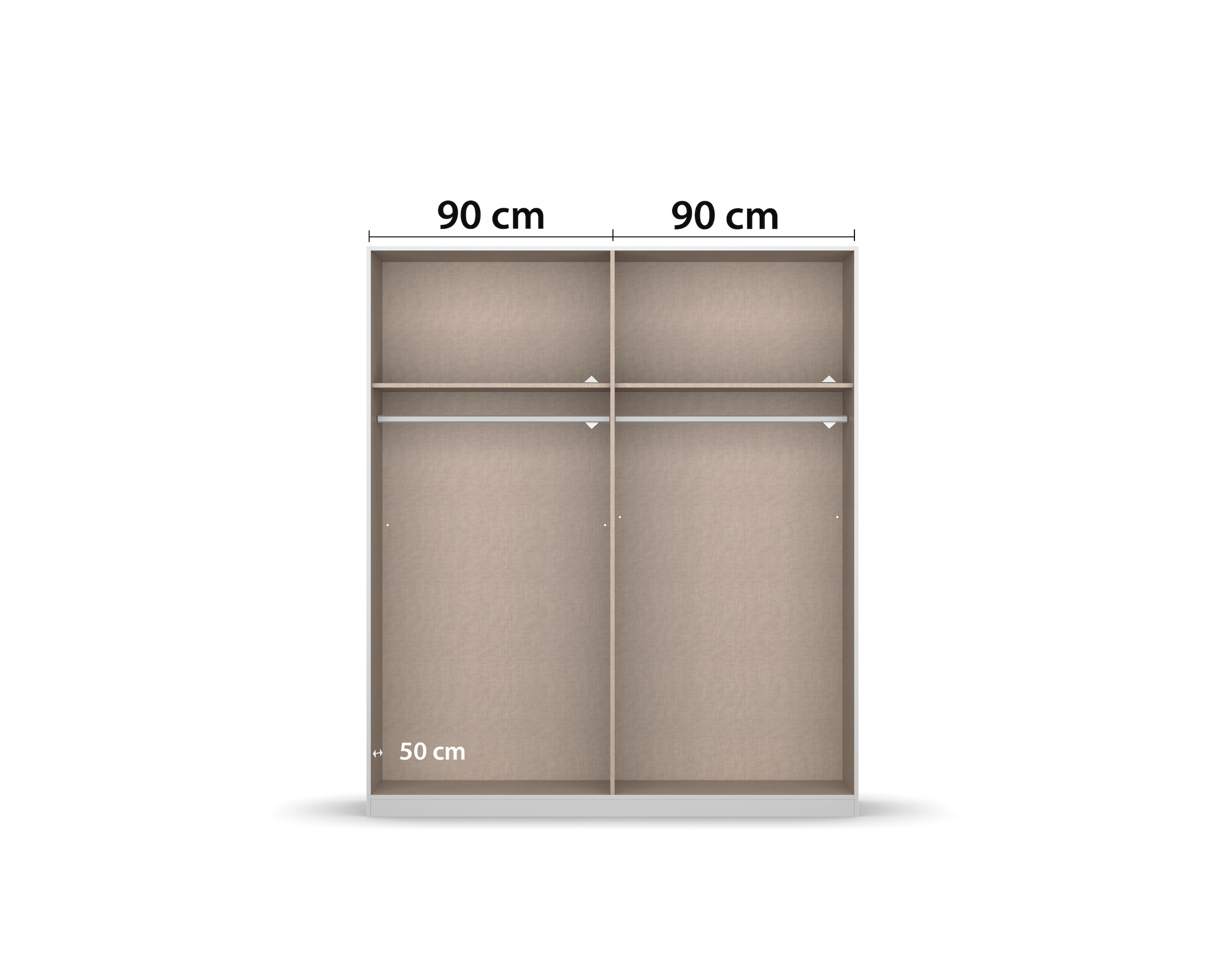 rauch Drehtürenschrank »Kleiderschrank Schrank Garderobe Schlafzimmerschrank ACERO«, Mitteltüren mit Spiegel in moderner Loft-Optik MADE IN GERMANY