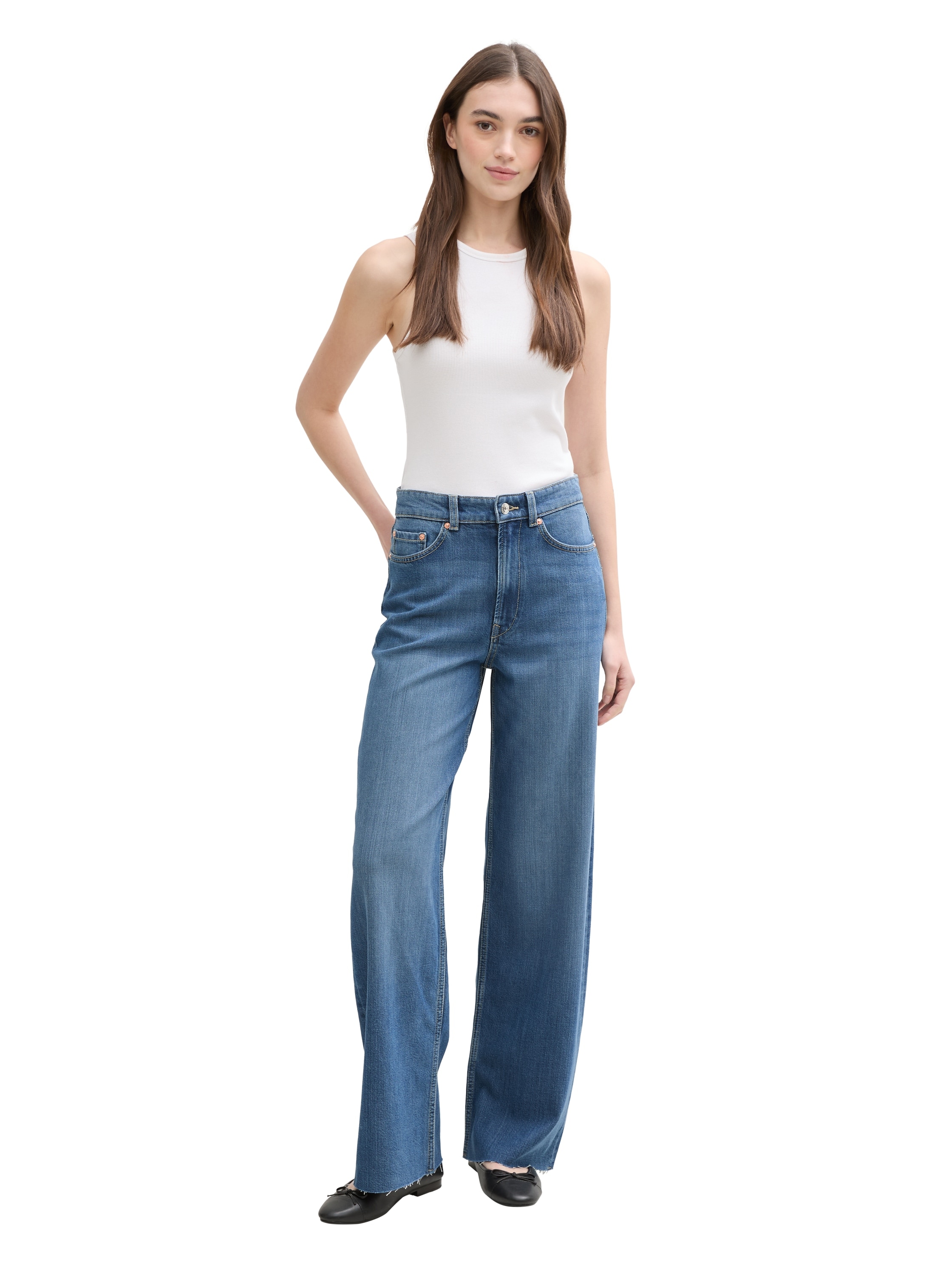 TOM TAILOR Denim Weite Jeans, mit Stretch