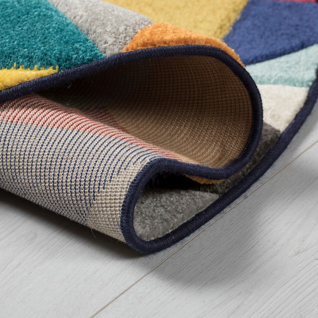FLAIR RUGS Teppich »Rhumba«, rechteckig, fußbodenheizungsgeeignet,  strapazierfähig, buntes Muster, Rauten bequem und schnell bestellen