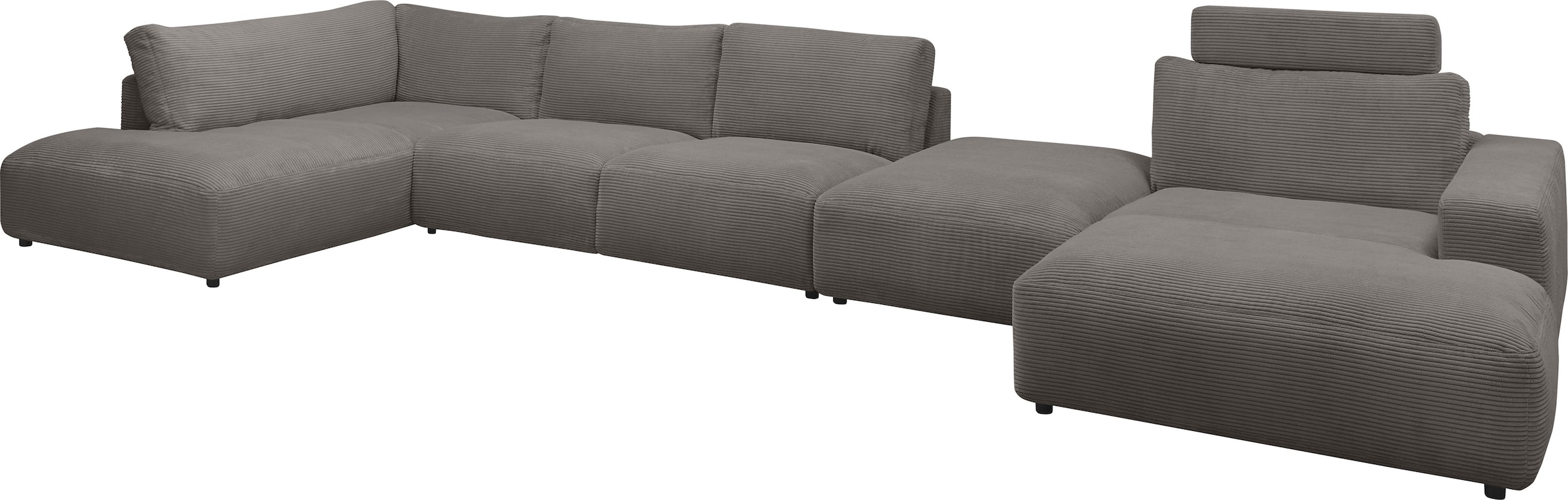 Musterring Wohnlandschaft »Lucia U-Form«, Cord-Bezug, inklusive Kopfstütze, günstig online kaufen