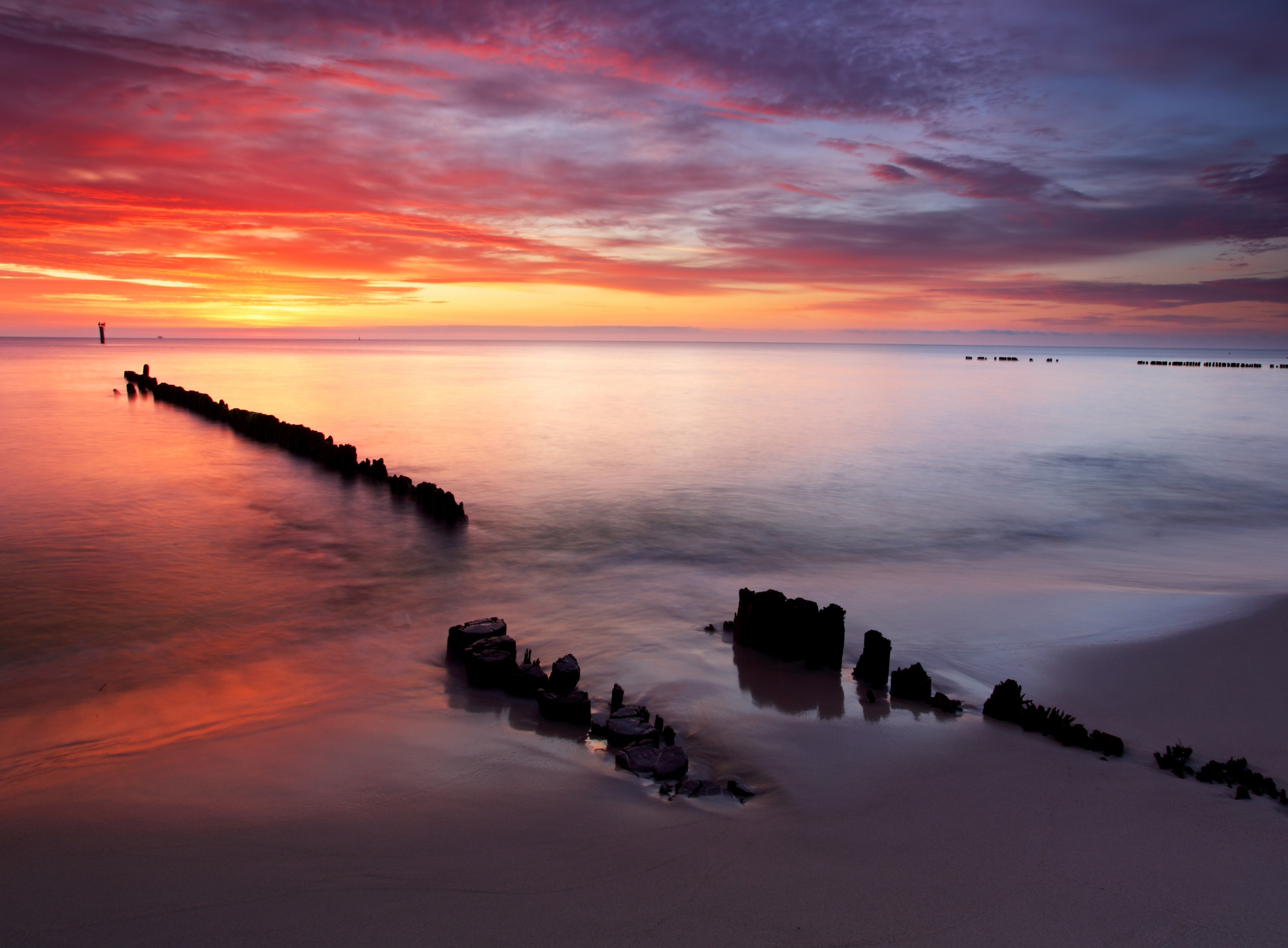 Papermoon Fototapete »Baltic Sunrise« glatt günstig online kaufen