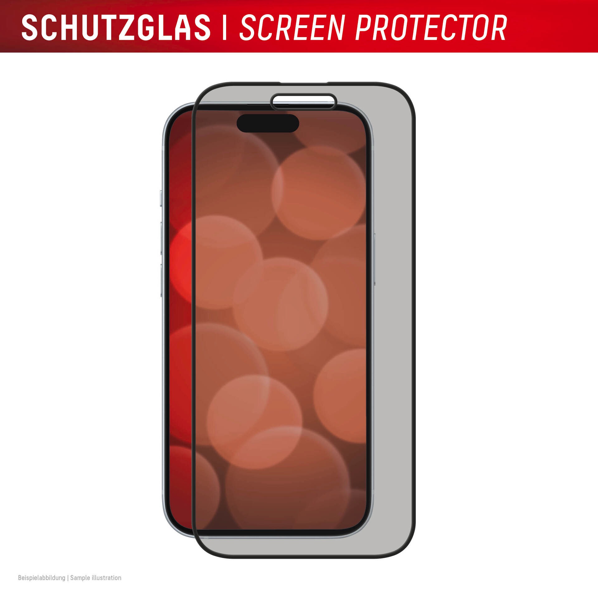 Displex Displayschutzglas »Privacy Glass Full Cover« für Apple iPhone 16 Plus 1 Stk. tlg. Displayschutzfolie, Schutzfolie, Bildschirmschutz, kratz- & stoßfest