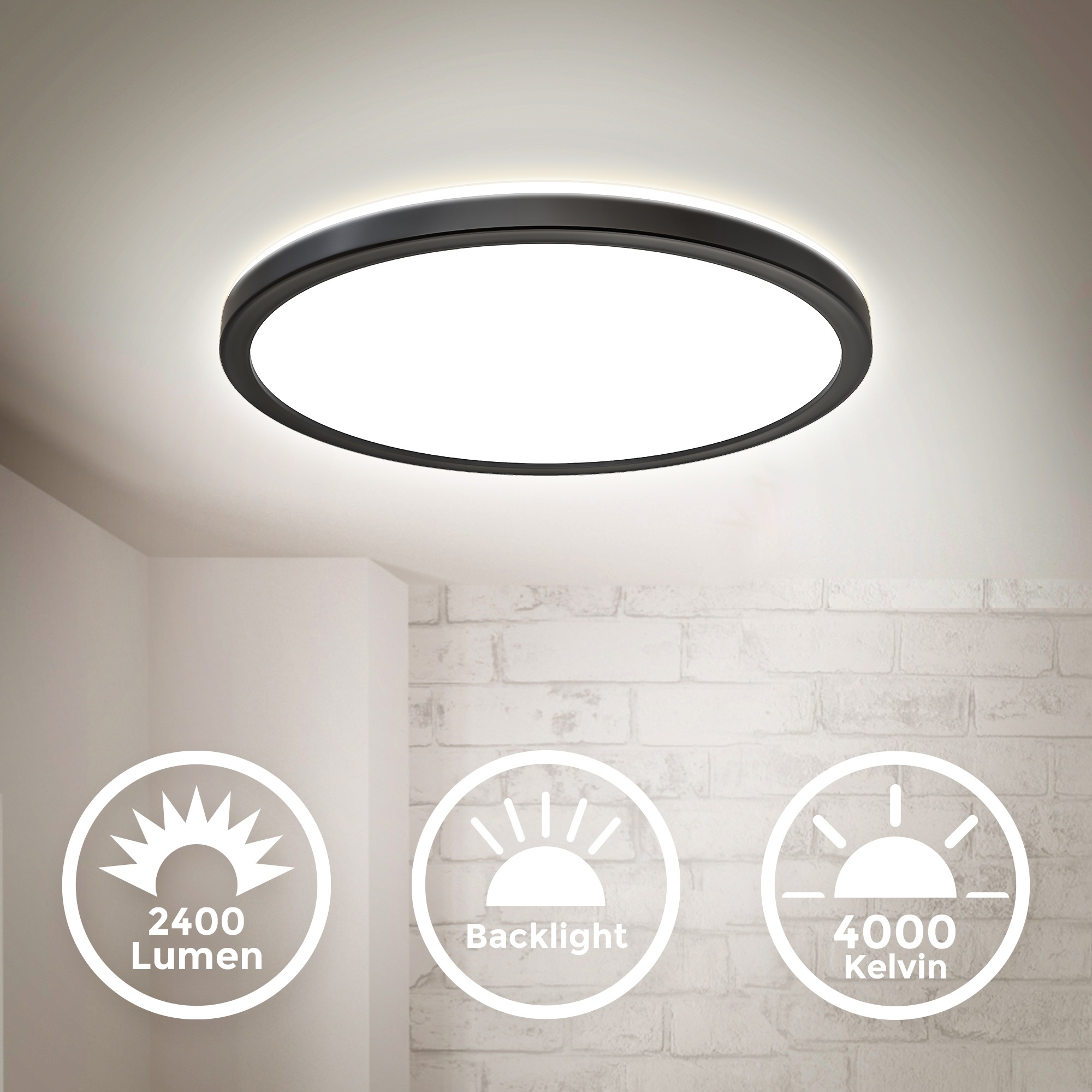 B.K.Licht Panel, 1 flammig, Leuchtmittel LED-Modul   LED fest integriert, D günstig online kaufen