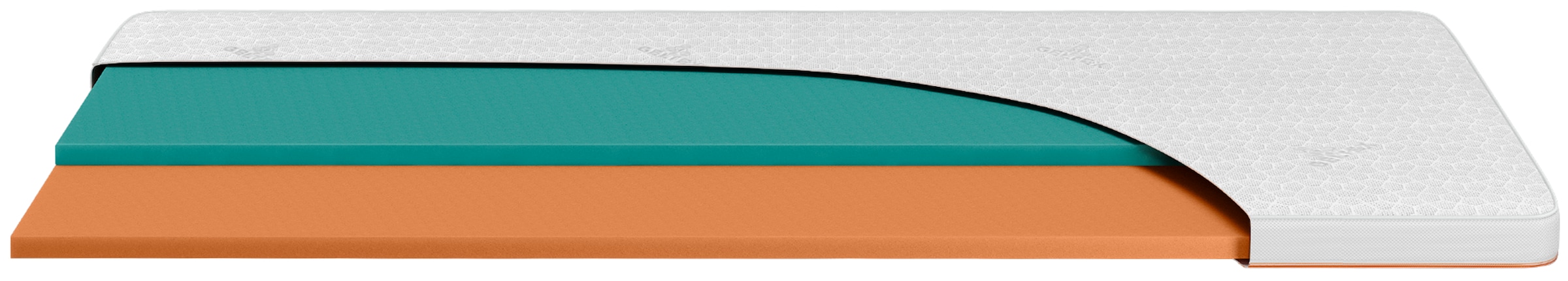Beka® Topper »Gelschaum Topper GELTEX® Next Horizon Soft Cool« 100% GELTEX®-Schaum, 7 cm hoch, RG43, wendbar, kühlende Bezug-Seite