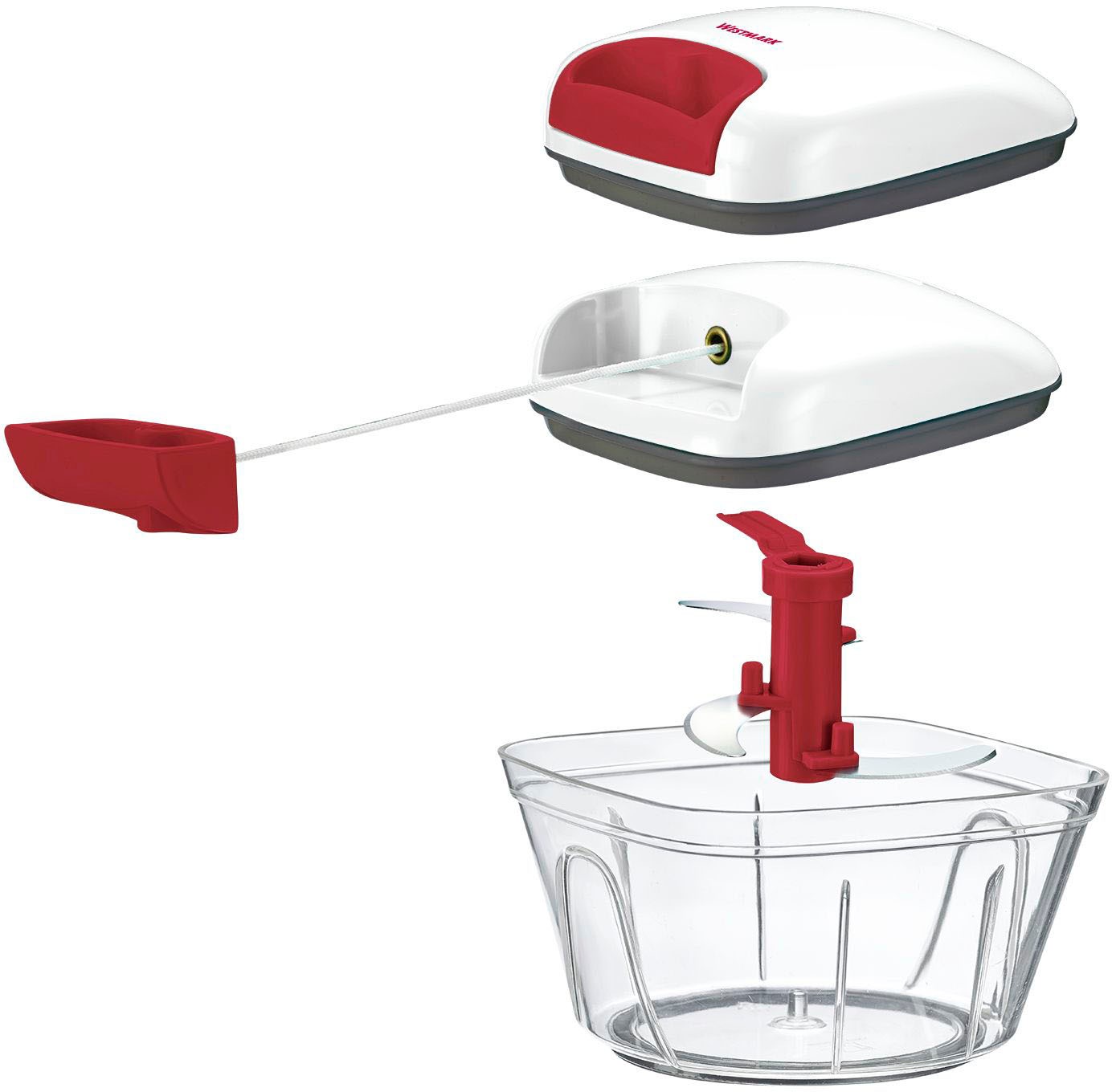 WESTMARK Zwiebelhacker ».«, Zerkleinerer mit Seilzug, 450 ml