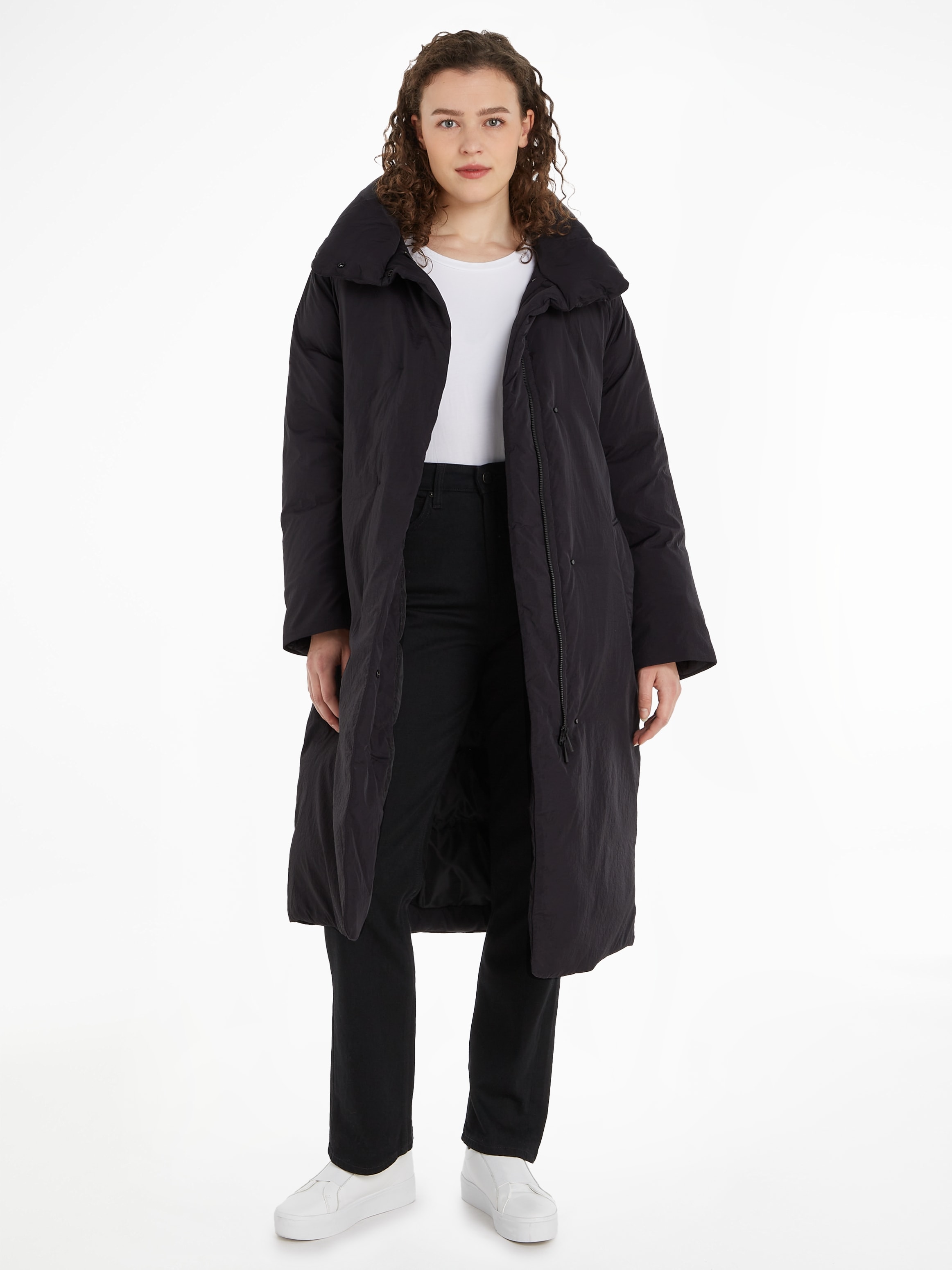 Wintermantel »CRINKLE NYLON DOWN WRAP COAT«