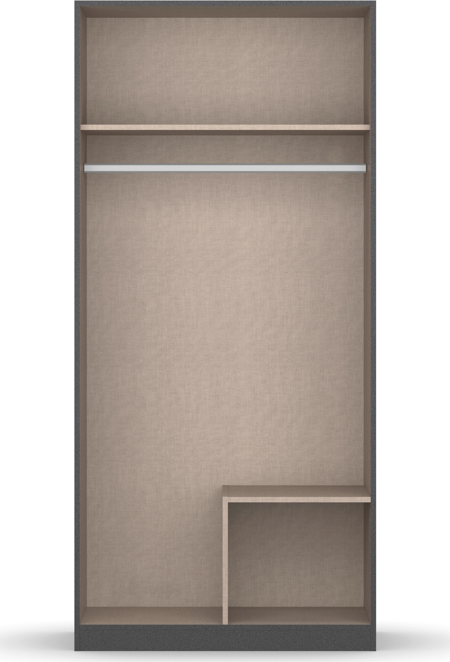 rauch Drehtürenschrank »StyleUp«, Typ Dark & Wood mit trendigen farblich abgesetzten Griffen