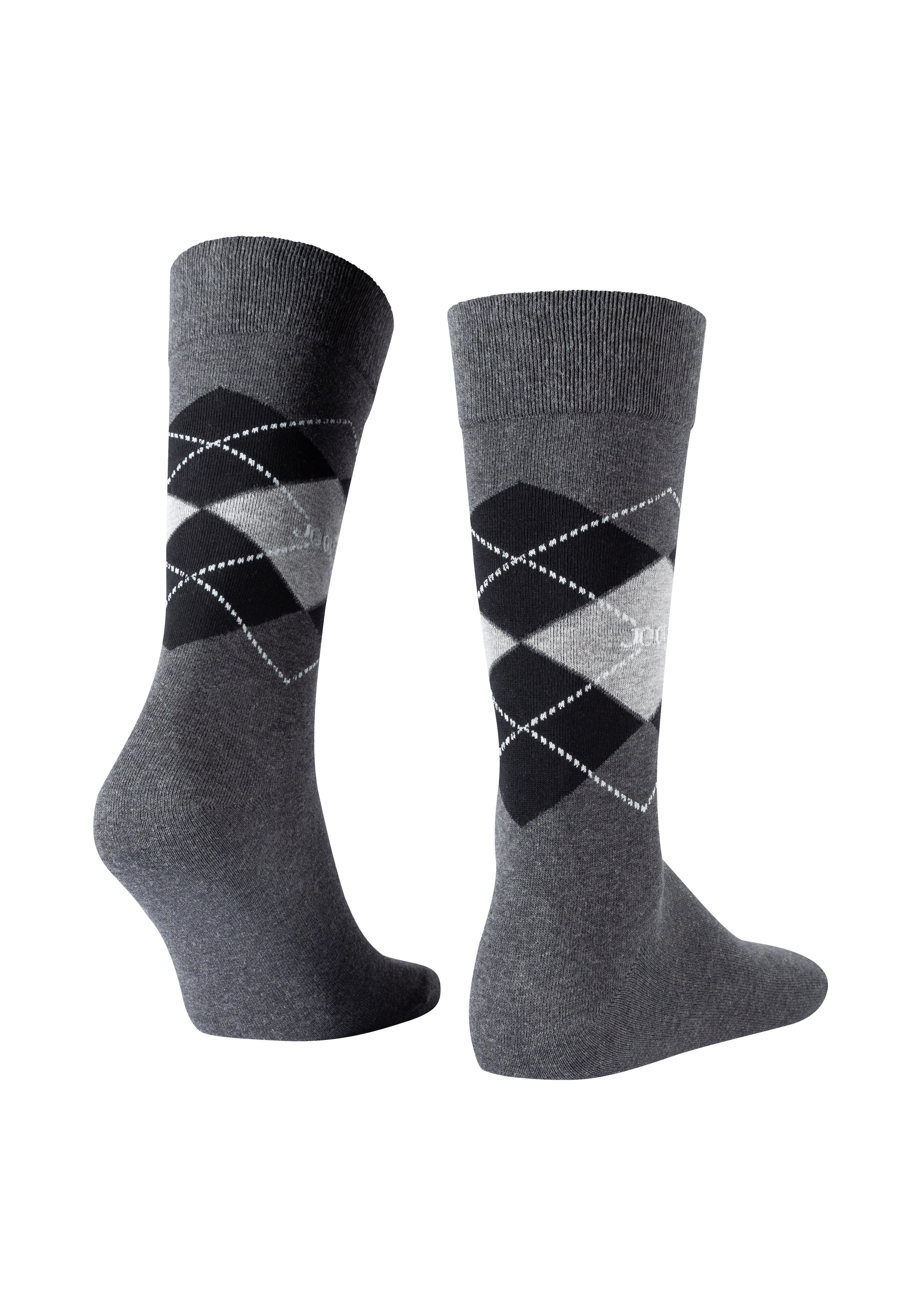 JOOP! Socken »premium essentials«, (2er Pack), Premium Qualität, verstärkte Ferse, verstärkte Zehen, Argyle Design