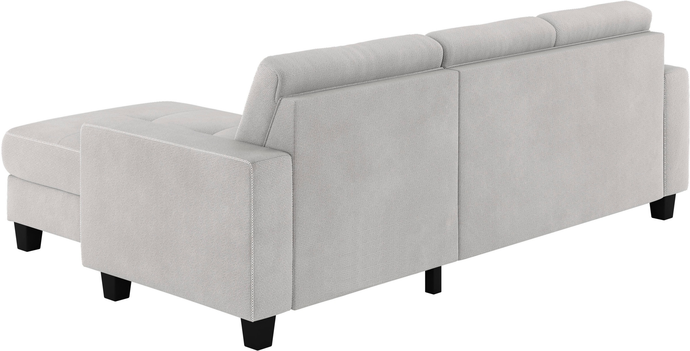 Places of Style Ecksofa »Varese L-Form«, wahlweise mit Bettfunktion und Bettkasten