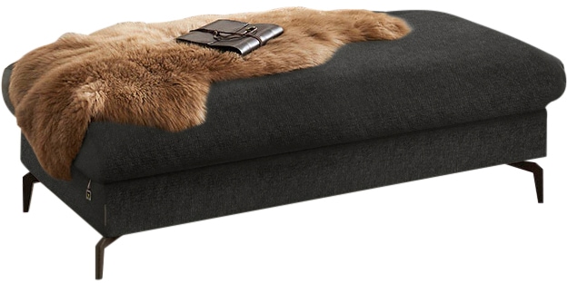 W.SCHILLIG Polsterhocker »piedroo« Füße in Bronze pulverbeschrichtet