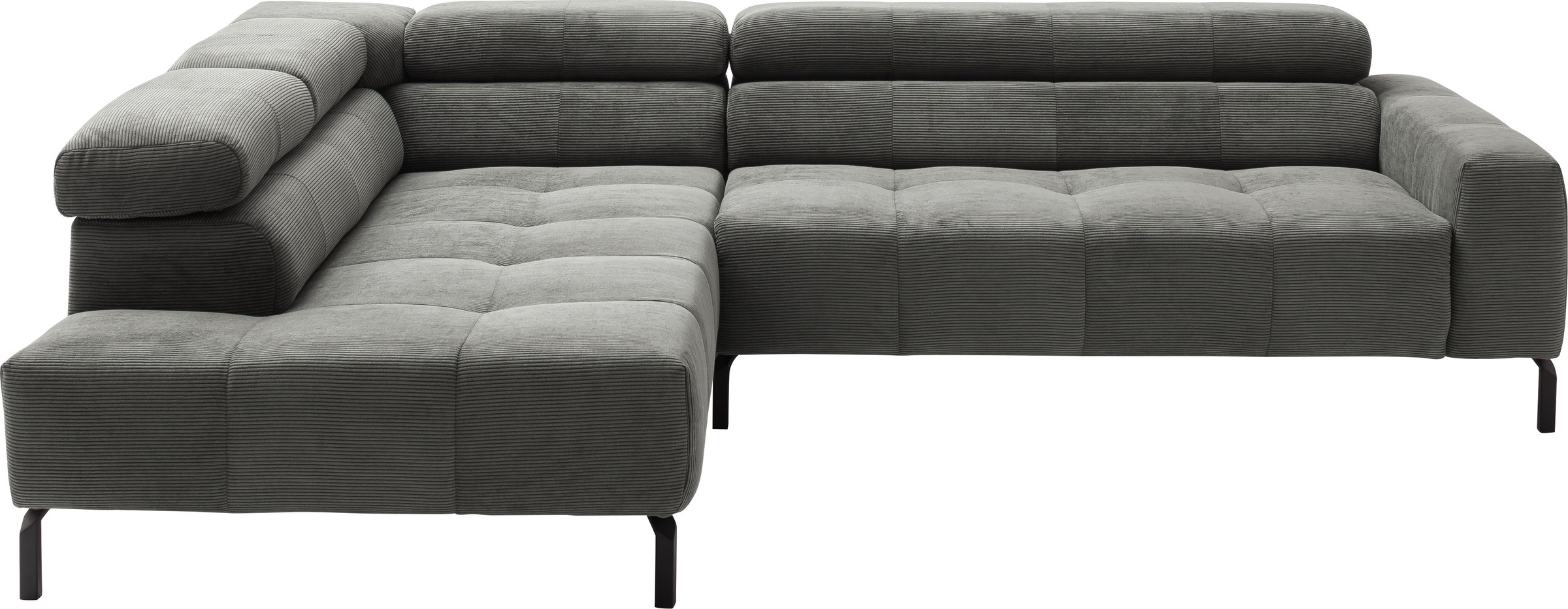 Places of Style Ecksofa »Cleveland, L-Form, incl. Kopfteilverstellung, Brei günstig online kaufen