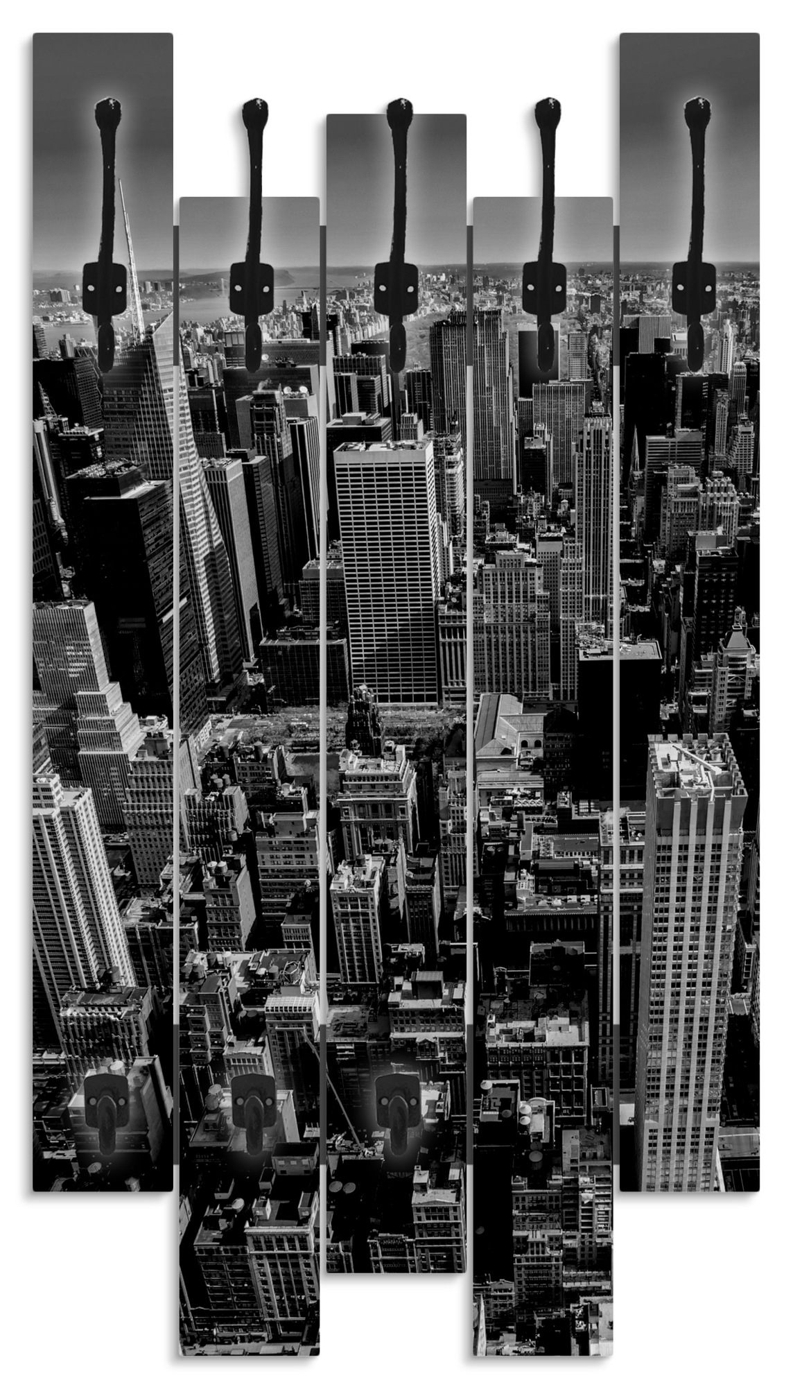 Artland Garderobenleiste »Luftbild von Manhattan New York City USA«, teilmontiert