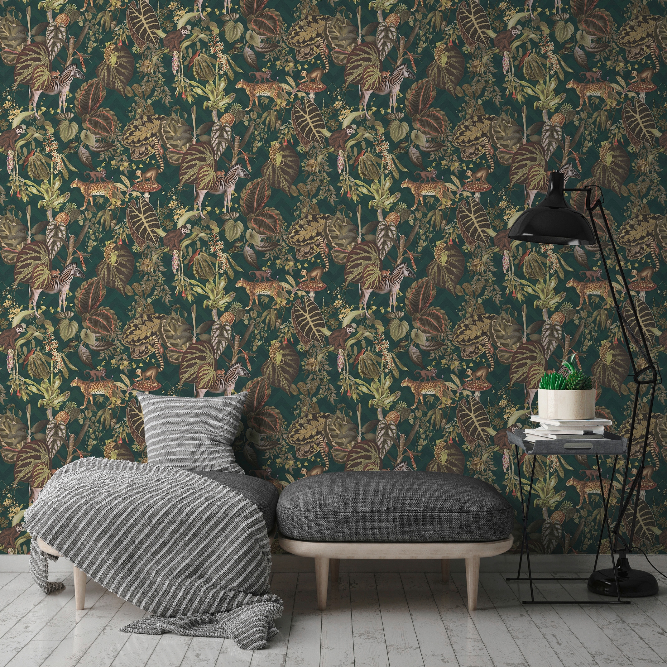 METROPOLIS BY MICHALSKY LIVING Vliestapete »Change is good, Jungle Joy«, floral-botanisch-tropisch, Designertapete Tapete Dschungel Tapeten Wohnzimmer Schlafzimmer Küche