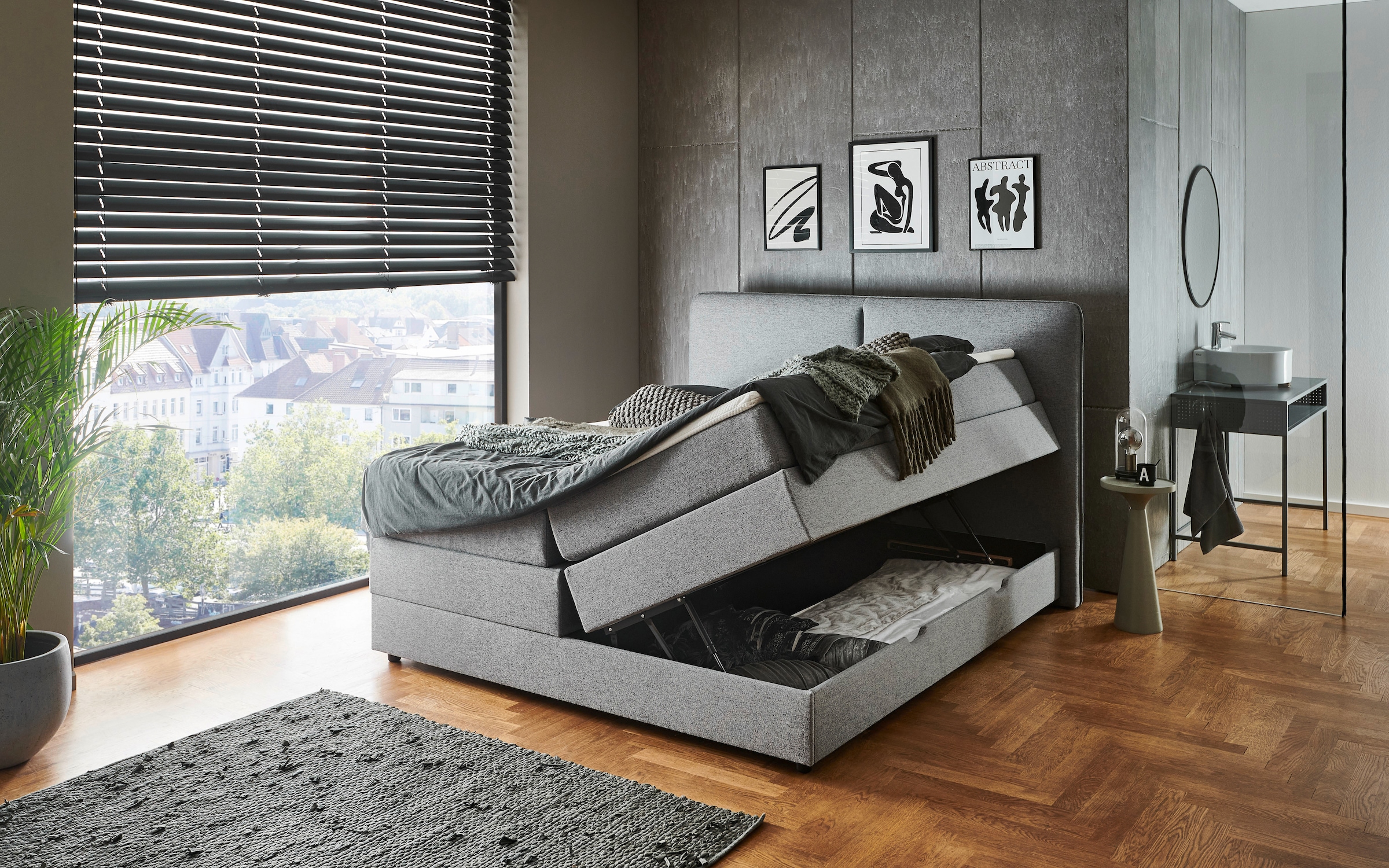 meise.möbel Boxbett »Columbia mit extra großem Bettkasten« erhältlich in 180x200cm
