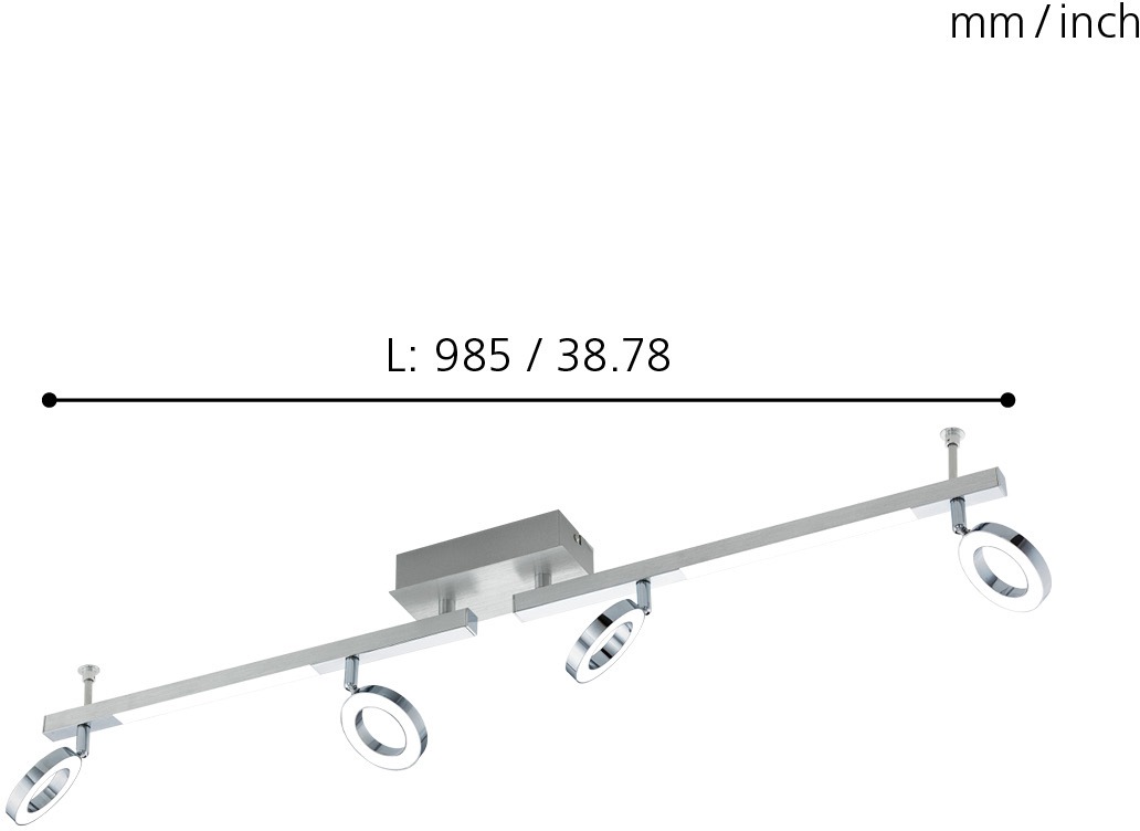 EGLO LED Deckenspots »CARDILLIO 1«, 4 flammig, Leuchtmittel LED-Board   LED günstig online kaufen