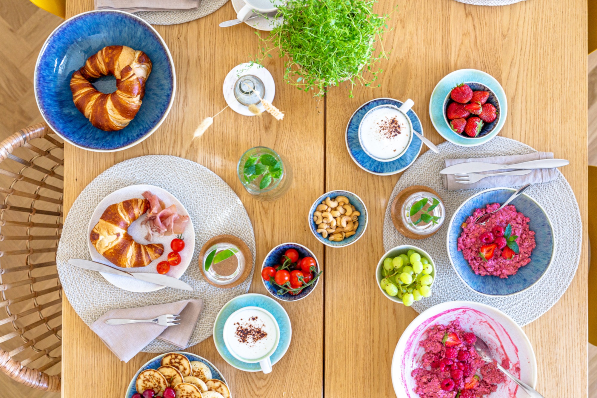 MÄSER Salatschüssel »FROZEN, Salatschüssel-Set, Steinzeug« 9 Stk. aus Steinzeug