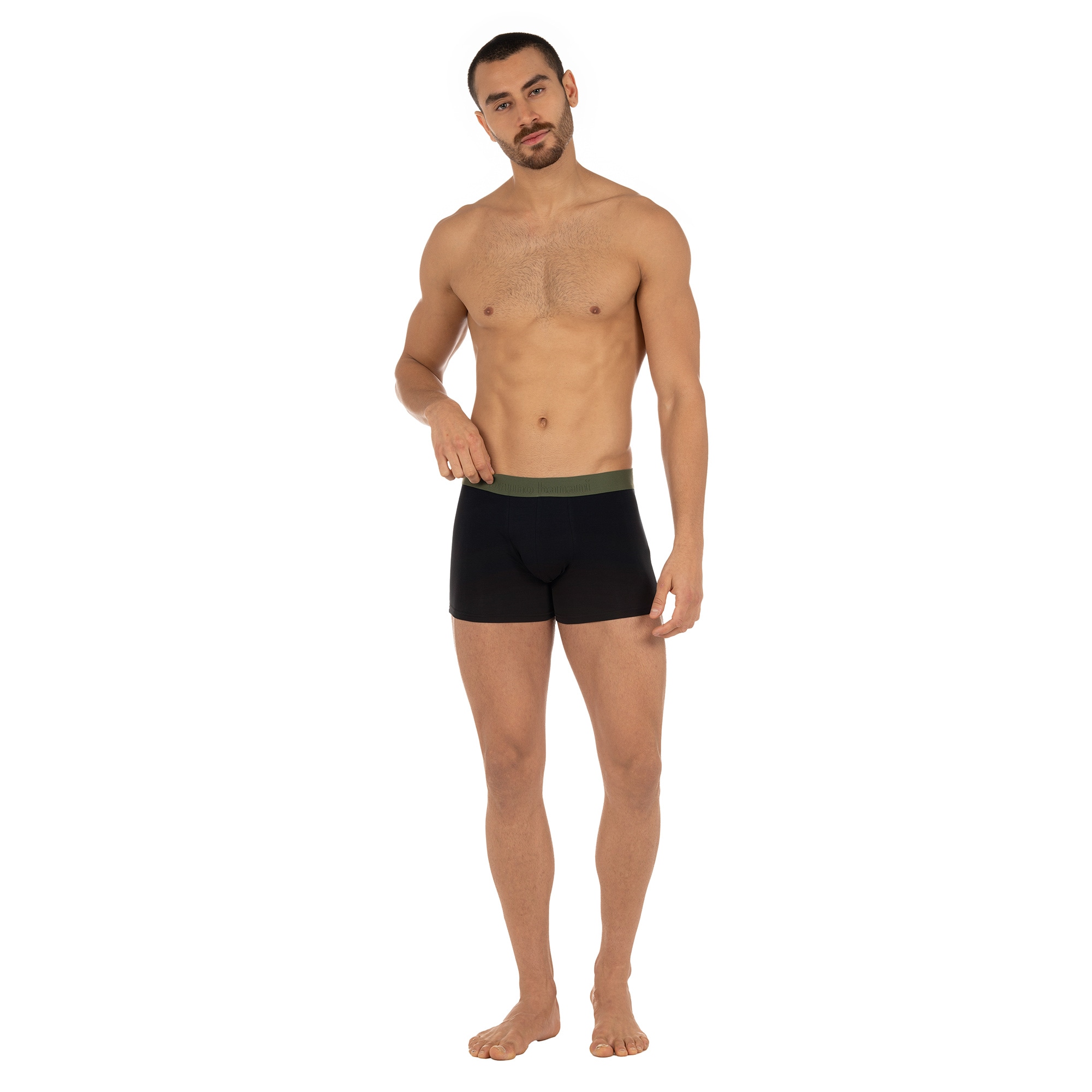 Bruno Banani Boxershorts »FLOWING«, (2er Pack), mit kontrastfarbenem Bündchen