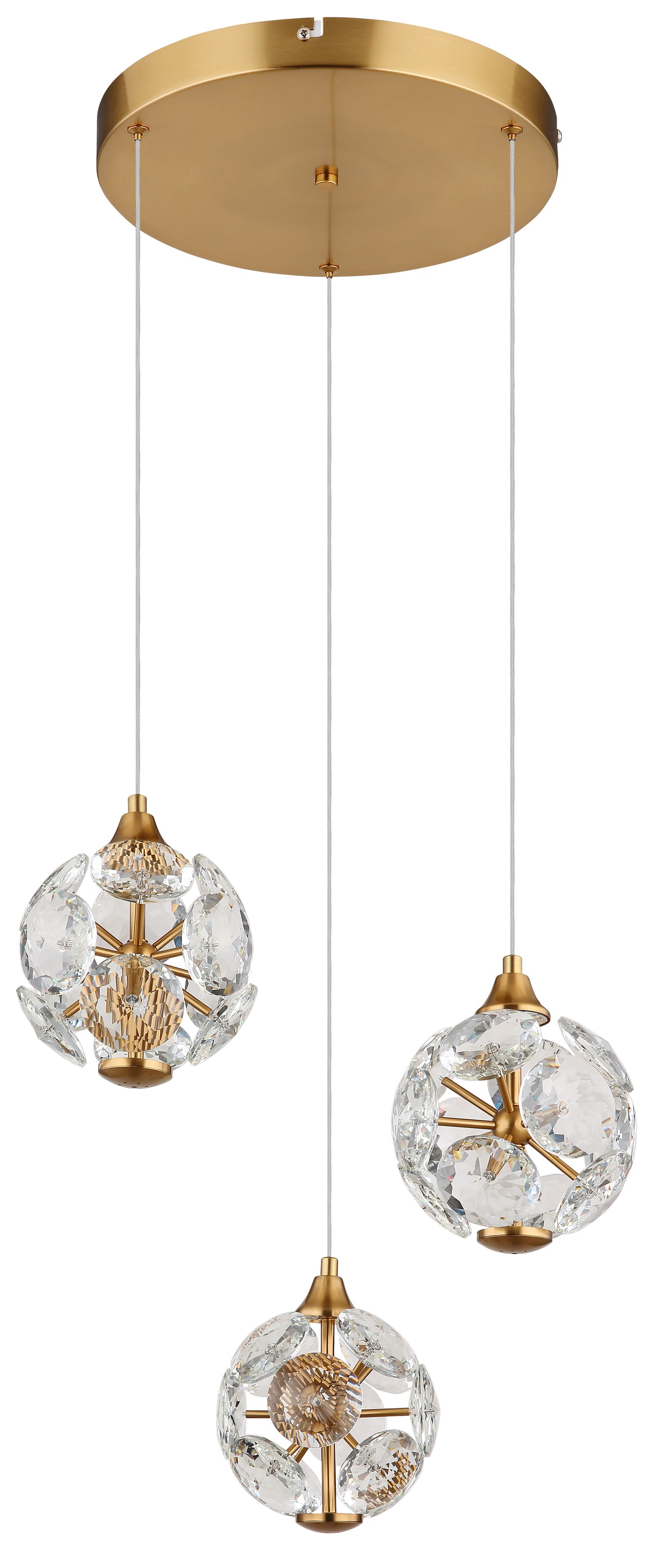 GLOBO LIGHTING LED Pendelleuchte »VIRINA« LED-Modul 1 Stk. Warmweiß Hängelampe/Hängeleuchte/Wohnzimmer/Esstisch/elegant