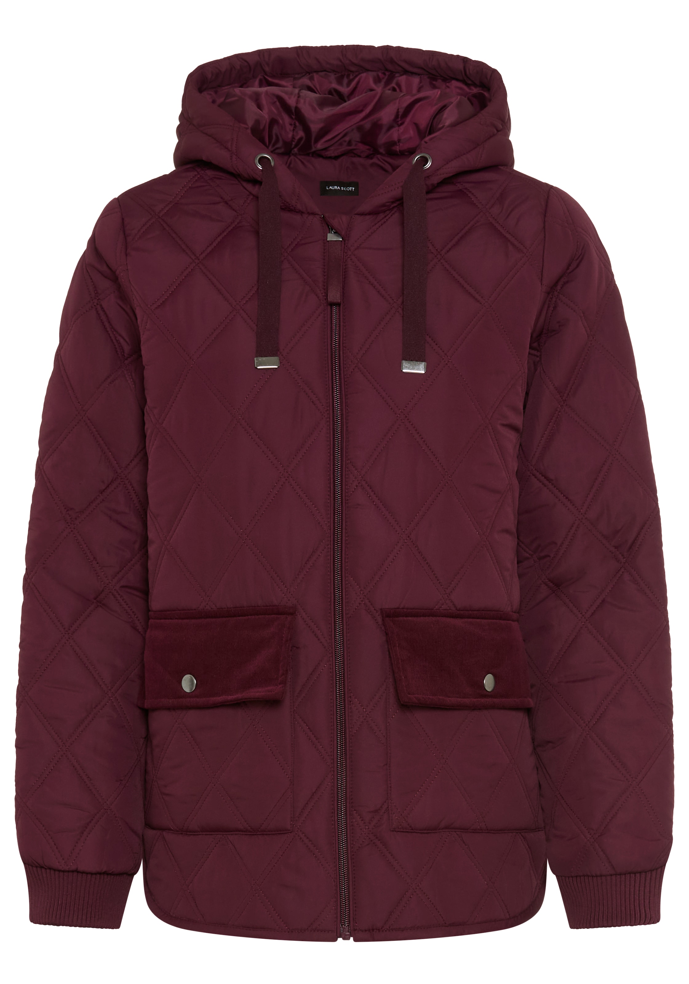 Laura Scott Steppjacke mit Kapuze Kapuze mit modernem Steppmuster für den Übergang