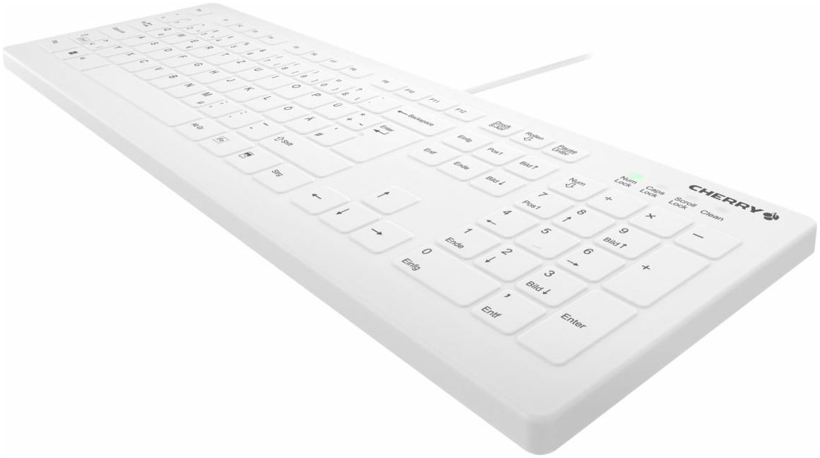 Cherry Tastatur »Contour Active Key QuickClean Medizinische Tastatur Abnehmbare Abdecku« (Windows-Sperrtaste | Ziffernblock)