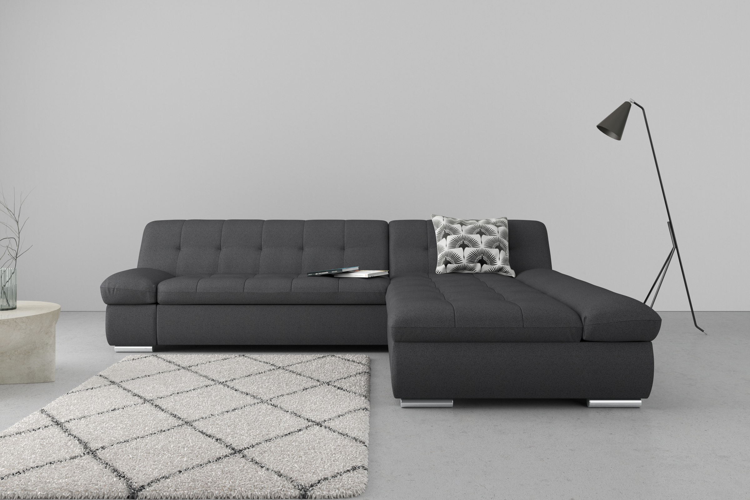DOMO collection Ecksofa »Mona L-Form«, wahlweise mit Bettfunktion günstig online kaufen