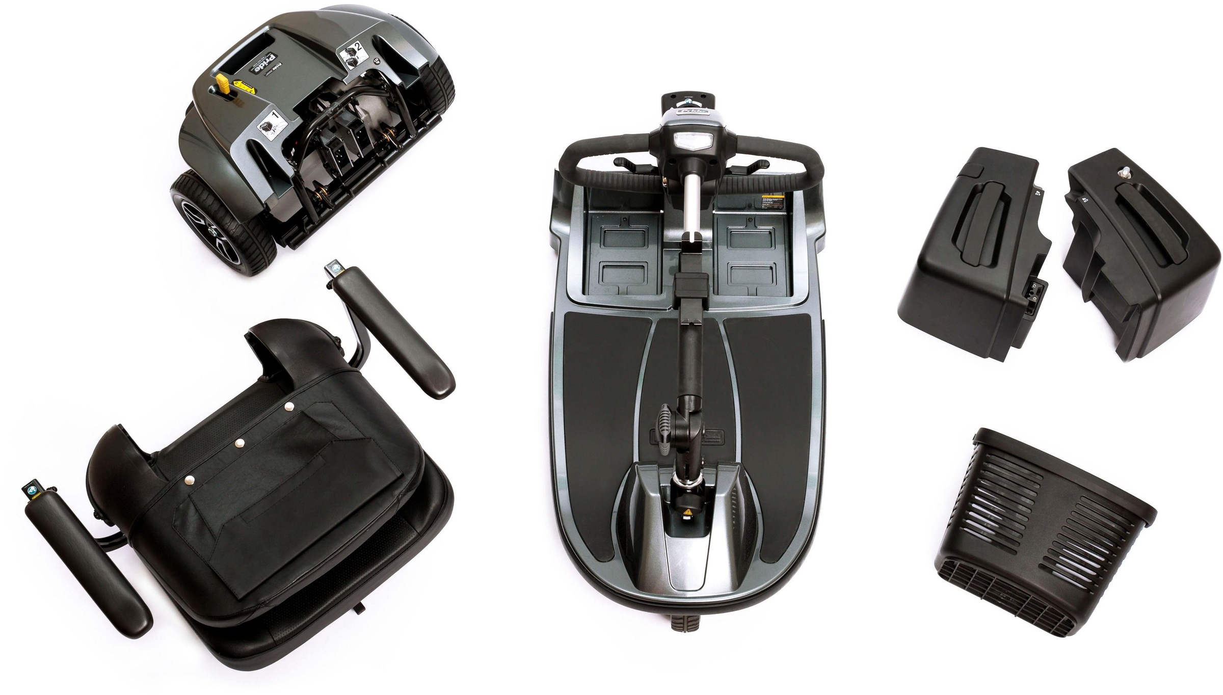 mobilis Elektromobil »M43+, kleiner Wendekreis« 320 W 6 km/h mit USB-Ladebuchse, bis 170kg Zuladung, gefedert, extern ladbare Akkus