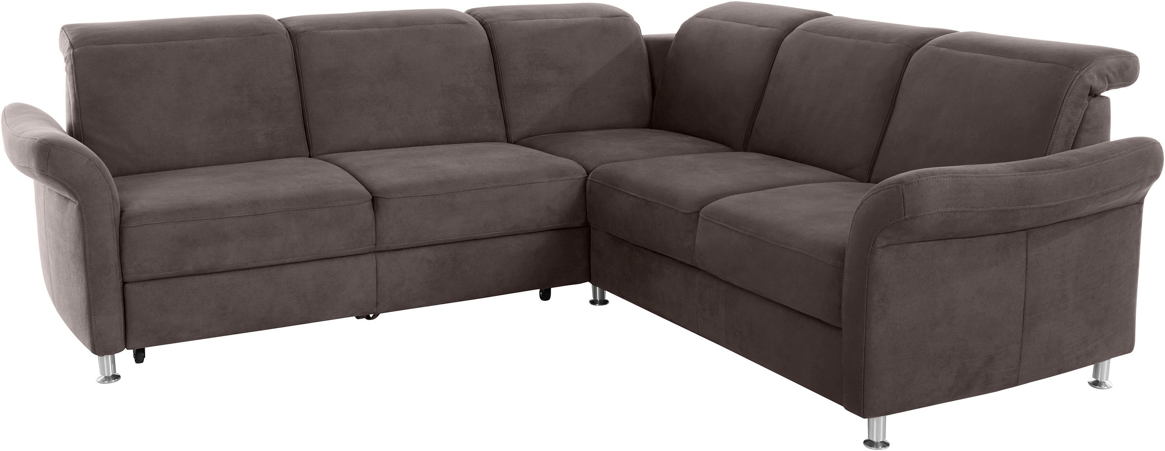 sit&more Ecksofa »Darwin L-Form«, inklusive Federkern, wahlweise mit Kopfteilverstellung, Bettfunktion