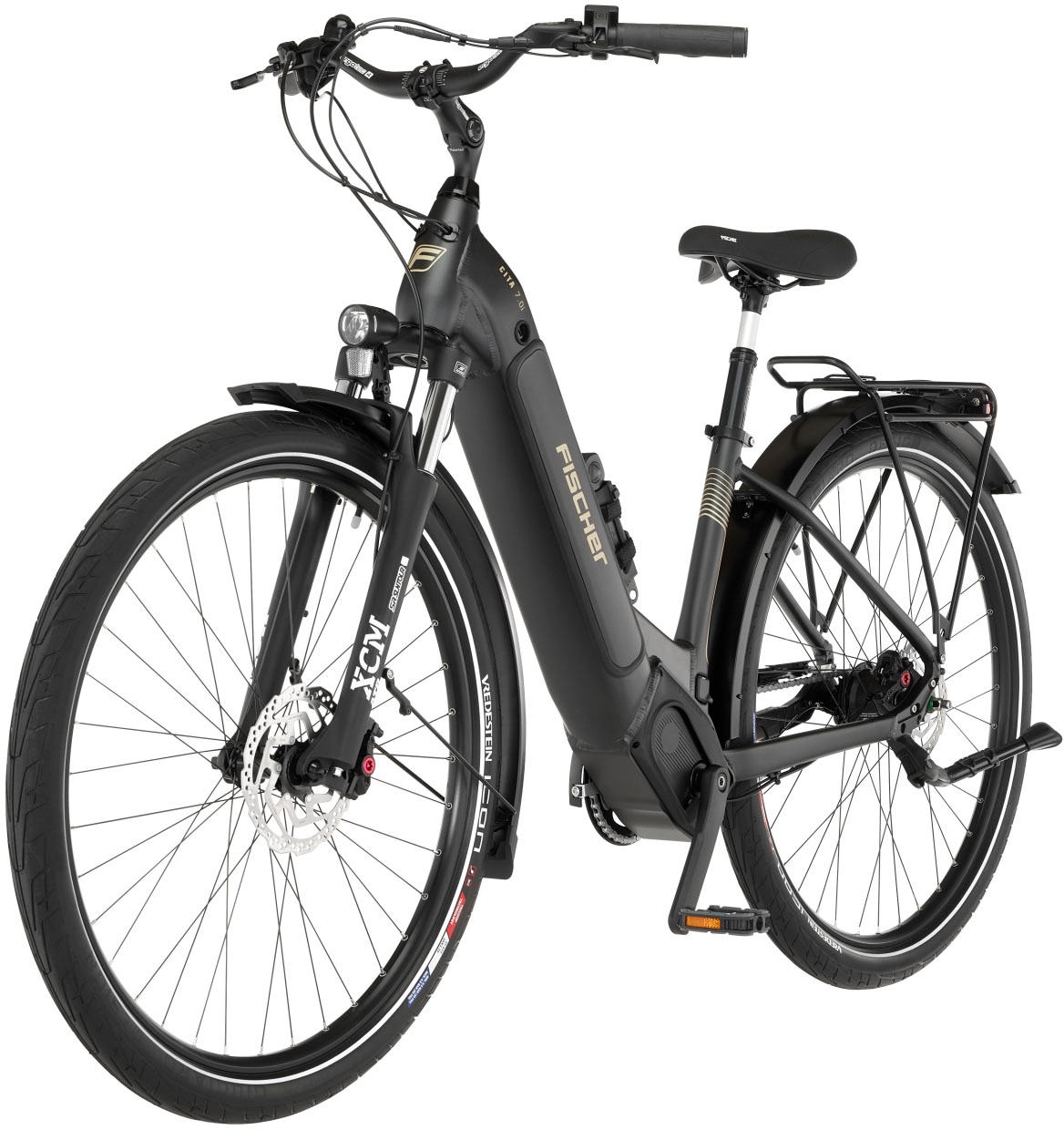 FISCHER Fahrrad E-Bike »CITA 7.0I 630«, 7 Gang, Shimano, Nexus, Mittelmotor 250 W, (Schloss), Pedelec, Elektrofahrrad für Damen u. Herren