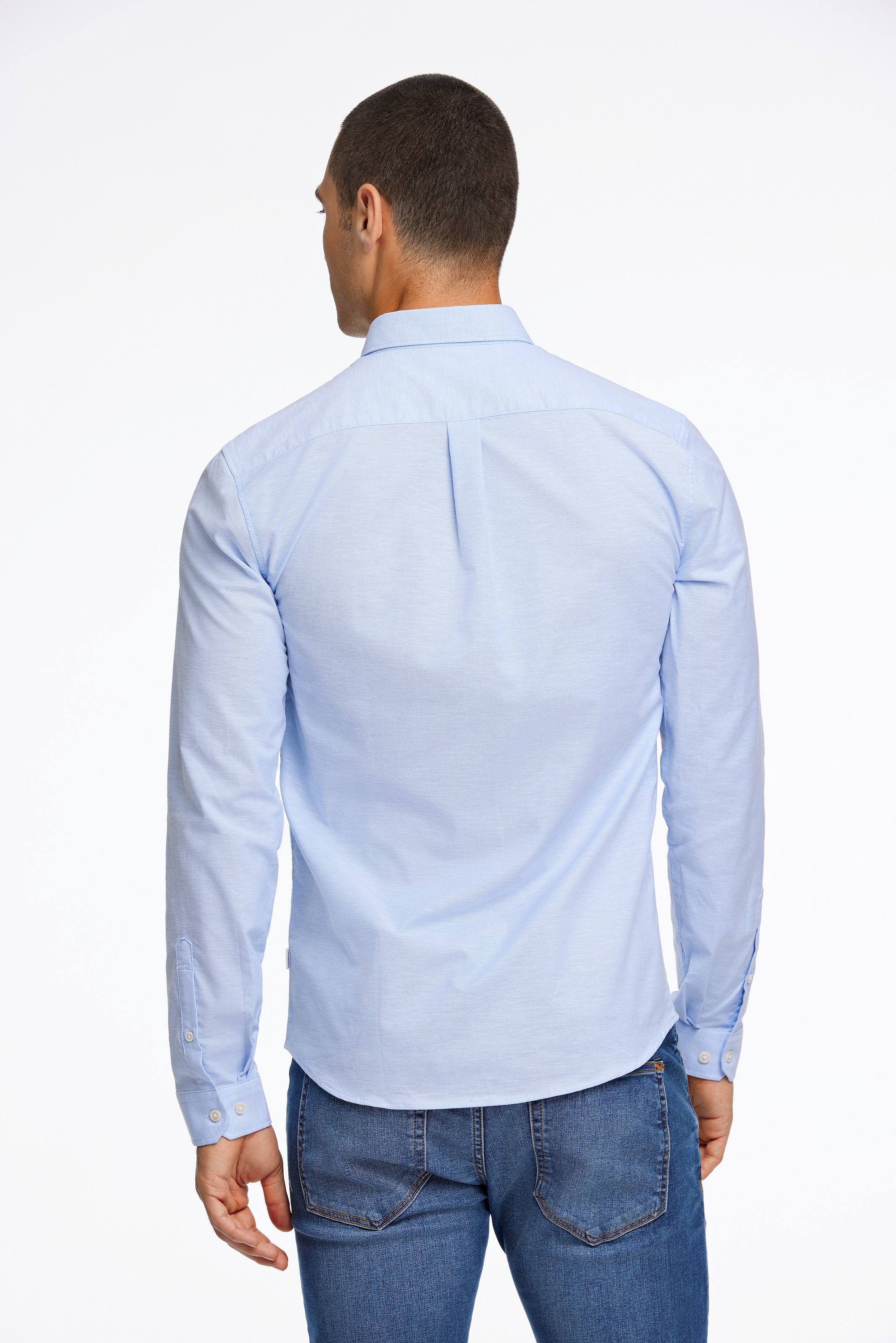 LINDBERGH Langarmhemd mit Button-Down-Kragen