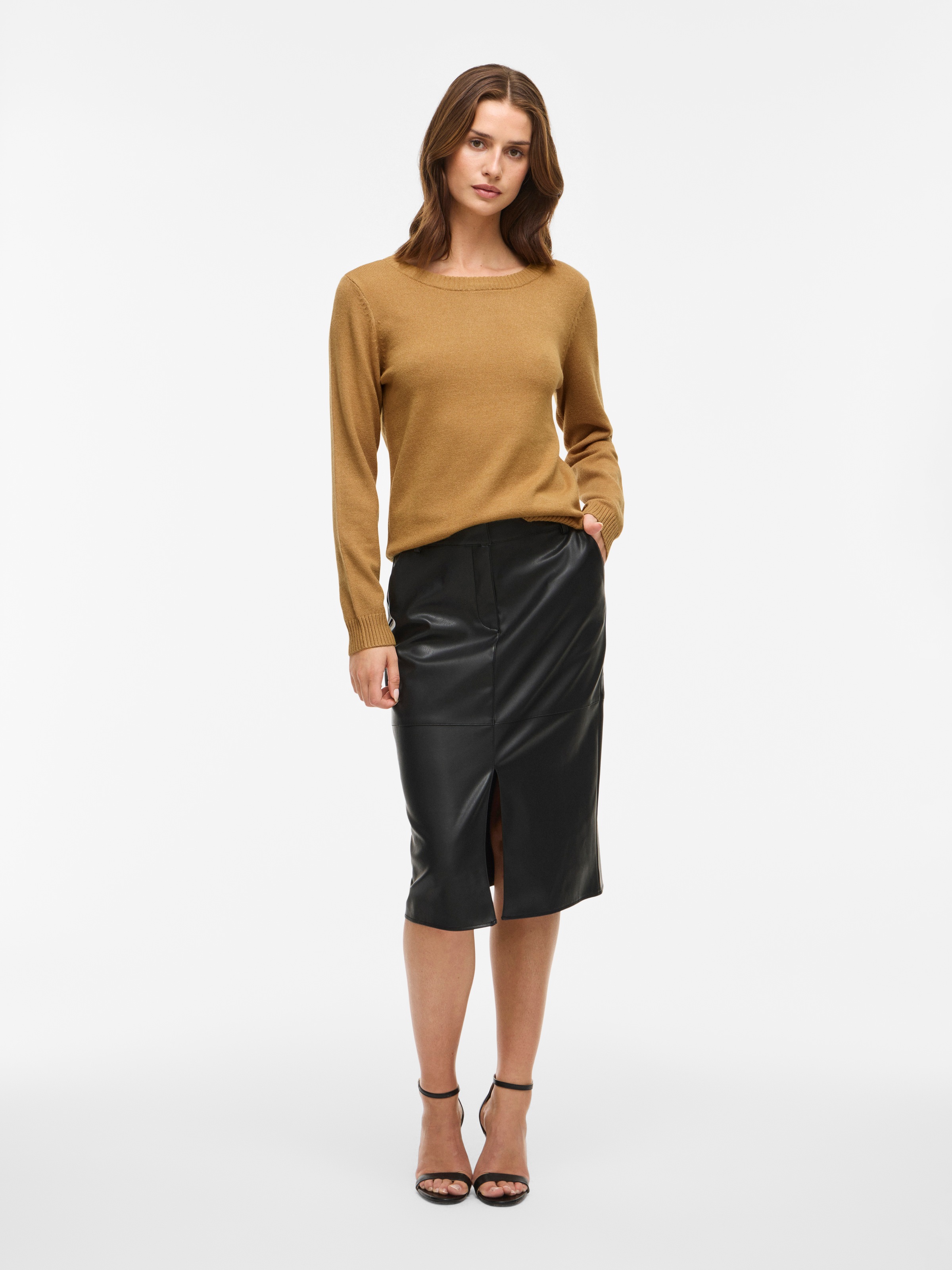 Vila Rundhalspullover »VIRIL O-NECK L/S KNIT TOP - NOOS«