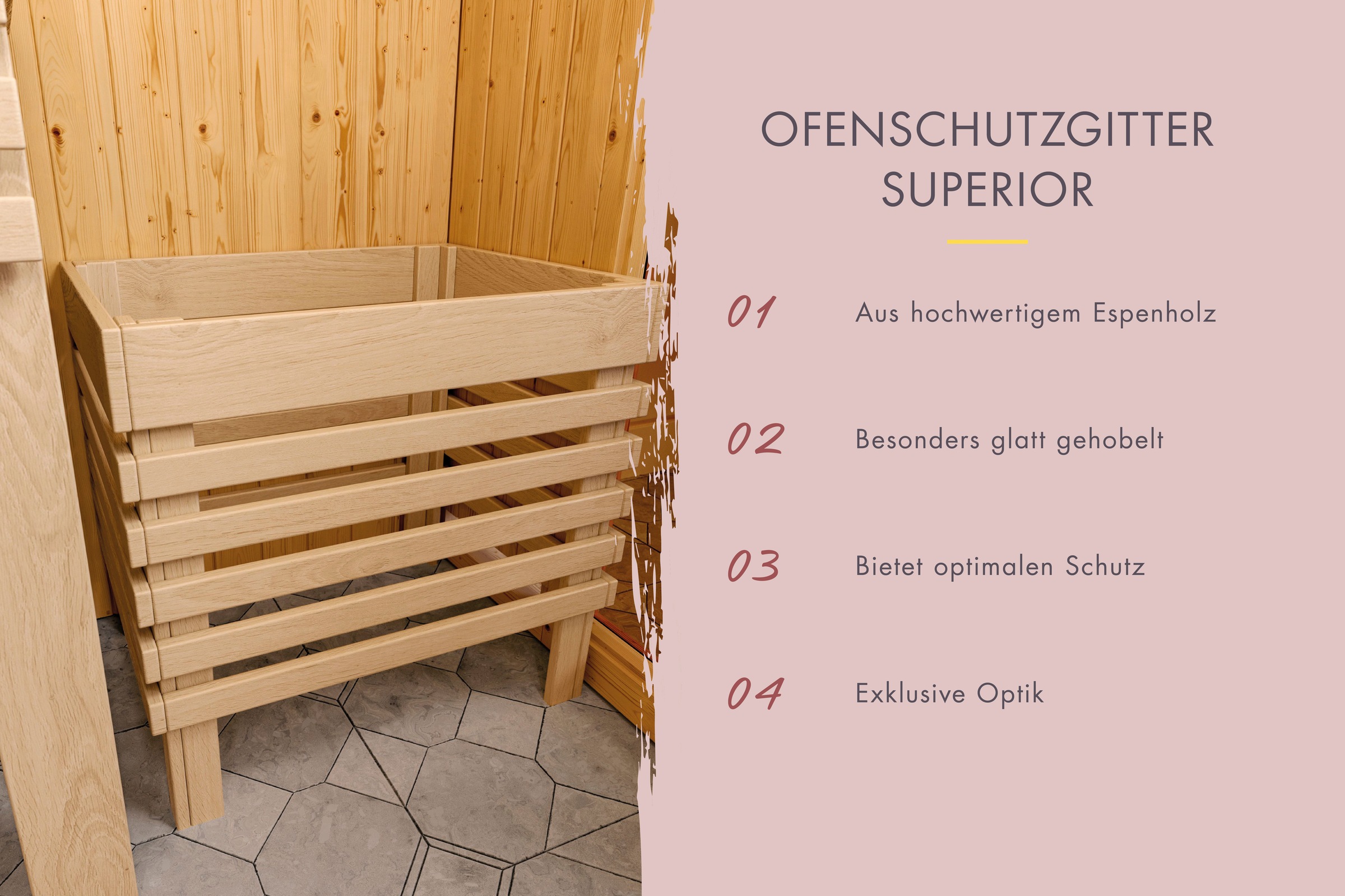 Karibu Sauna »Sanna 2«, 9-kW-Bio-Ofen mit externer Steuerung