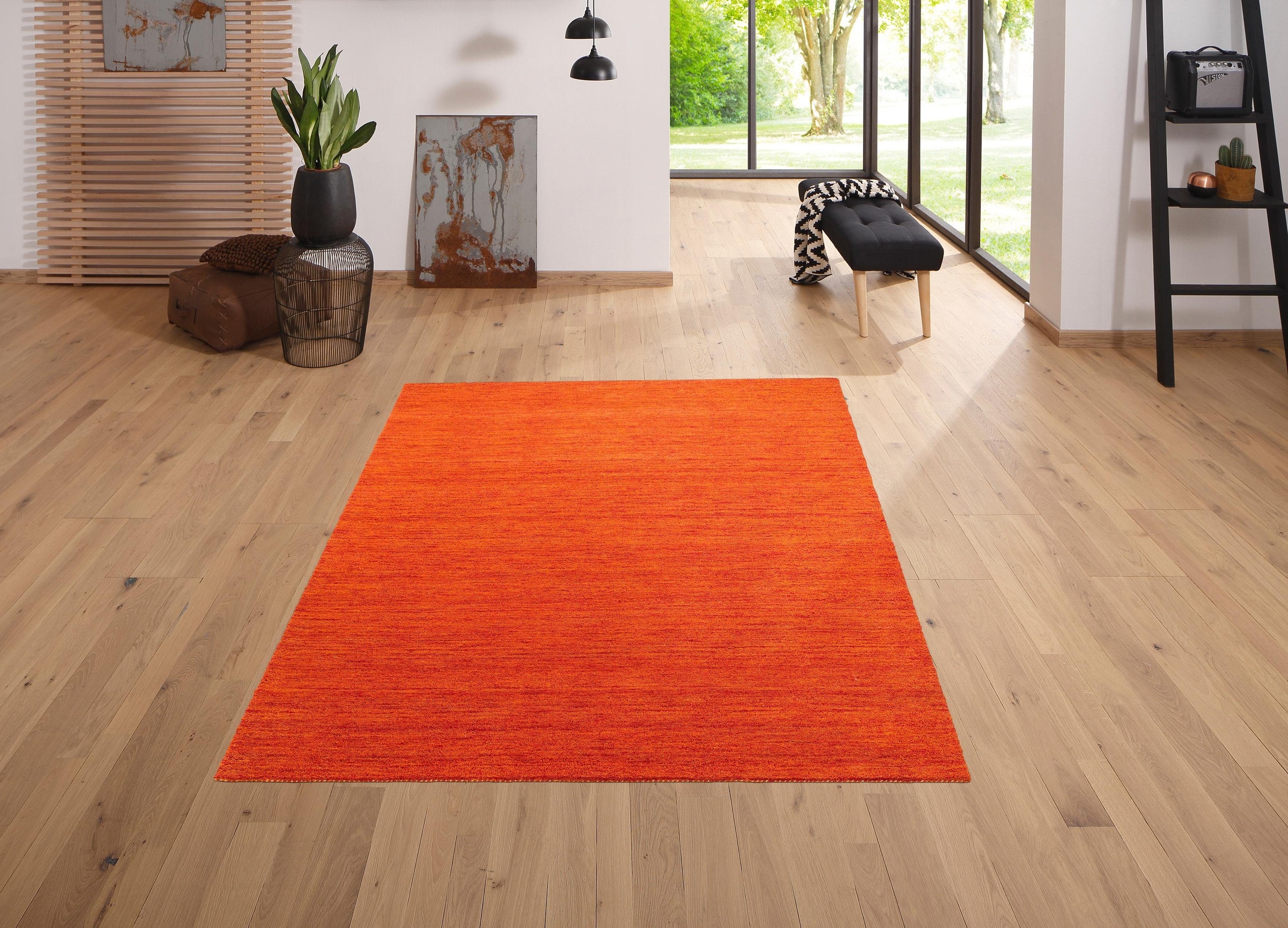 OTTO home Wollteppich »Tessa« rechteckig 15 mm Höhe reine Wolle, handgewebt günstig online kaufen