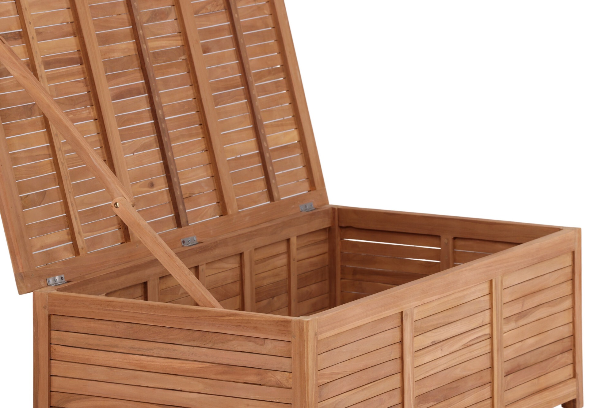 Venture Home Truhe »Trento, Teakholz-Kissenbox, belastbar bis 150 kg« Aufbewahrungsbox, Edelholz natur, witterungsbeständig, sitzfähig
