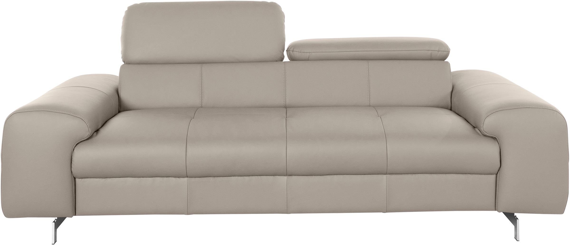 COTTA 3-Sitzer »Chef« Big-Sofa mit Kopfteilverstellung, edle Metallkufen günstig online kaufen