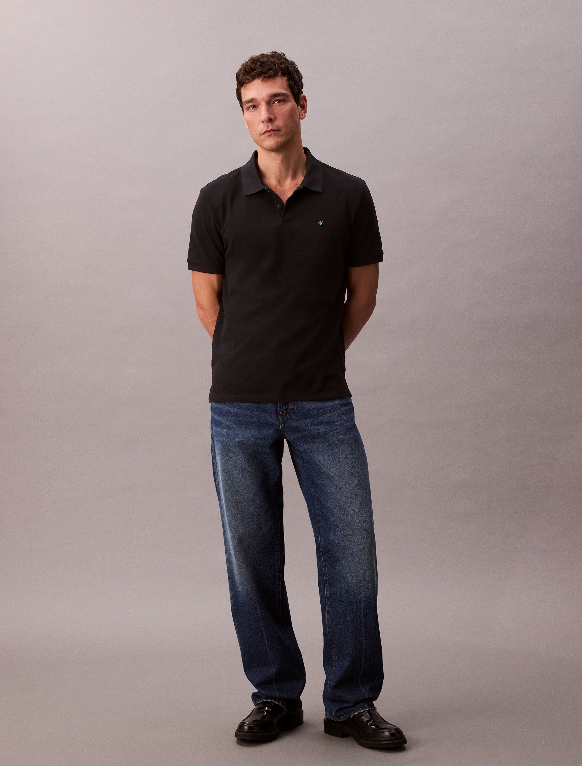 Calvin Klein Jeans Poloshirt »SS CASUAL PIQUE CLASSIC POLO«, Mit Rundhalsausschnitt