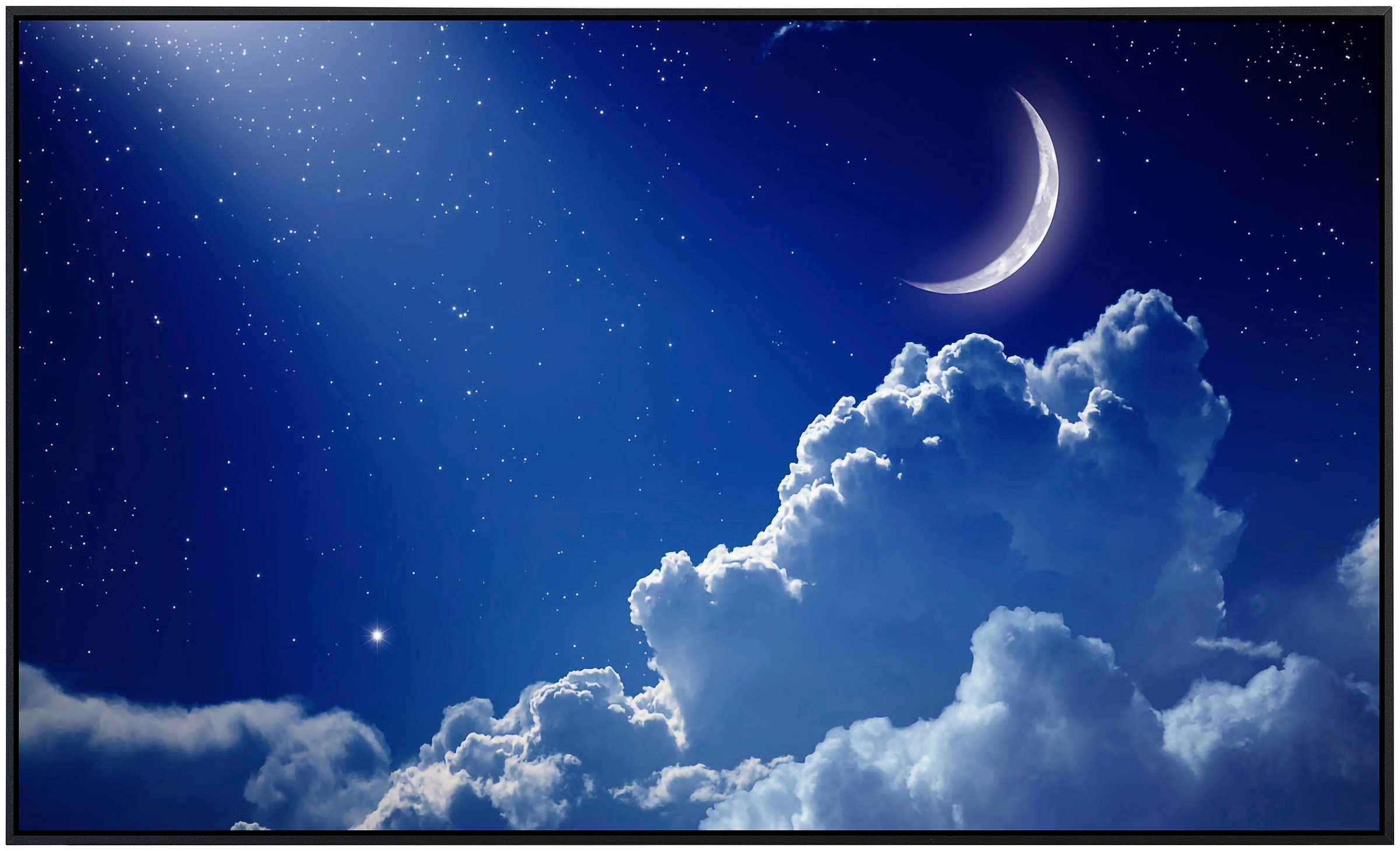 Papermoon Infrarotheizung »Nachthimmel mit Mond«, sehr angenehme Strahlungswärme