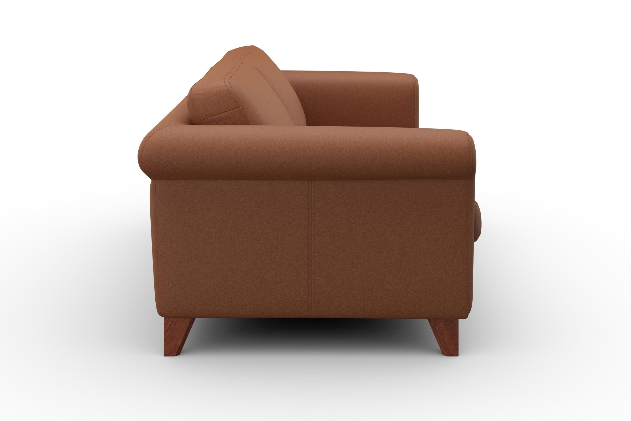 machalke® 3-Sitzer »amadeo«, Ledersofa mit geschwungenen Armlehnen, Breite 213 cm