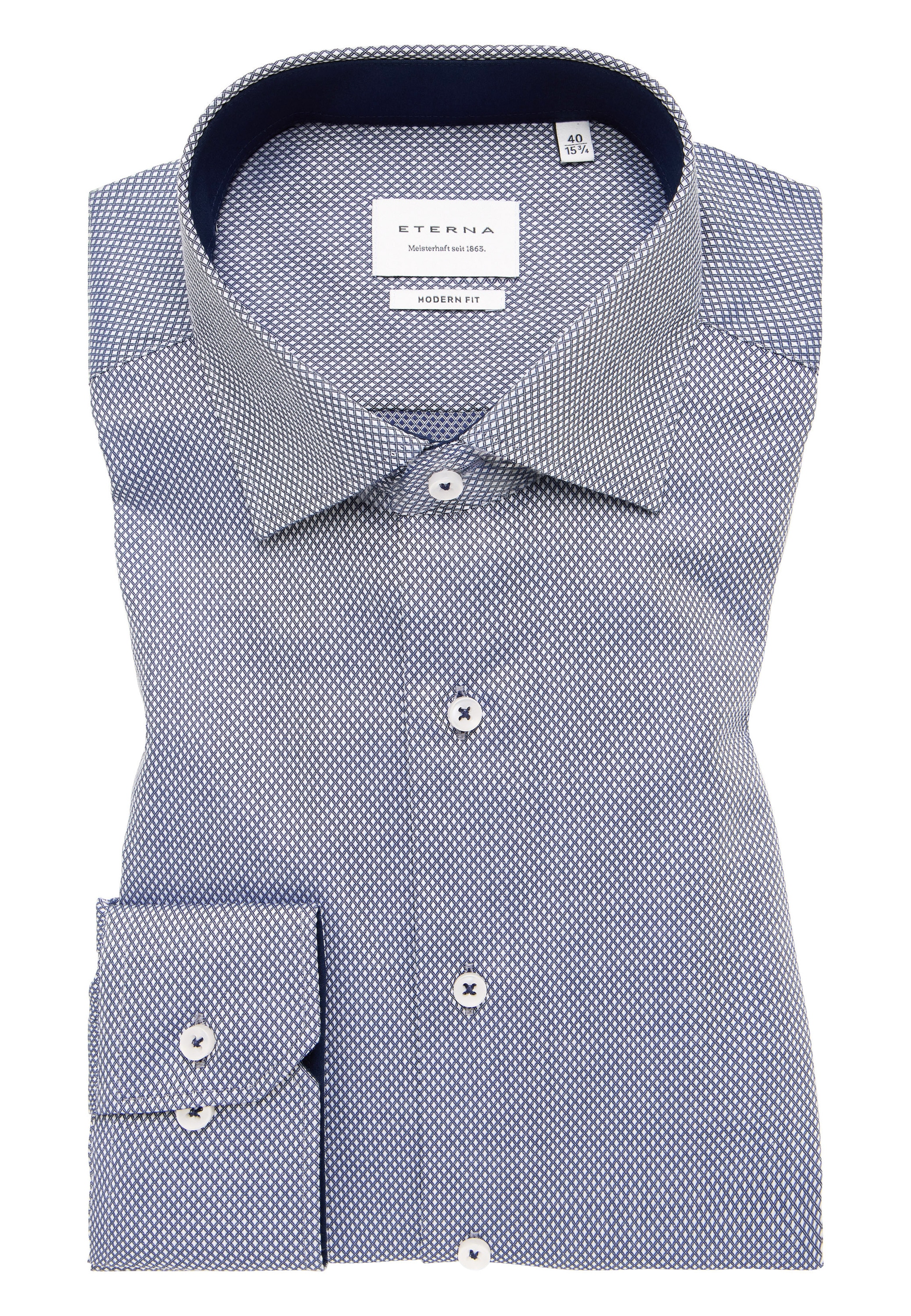 Eterna Langarmhemd »MODERN FIT«, NON IRON (bügelfrei)