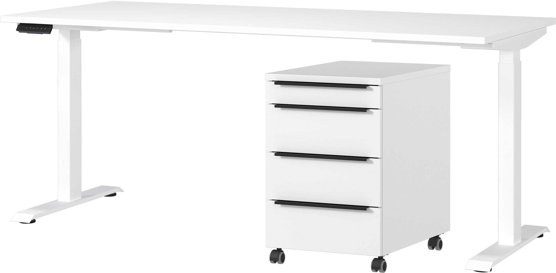 GERMANIA Büromöbel-Set »Mailand, inkl. Schreibtisch (elektr. höhenverstellb günstig online kaufen