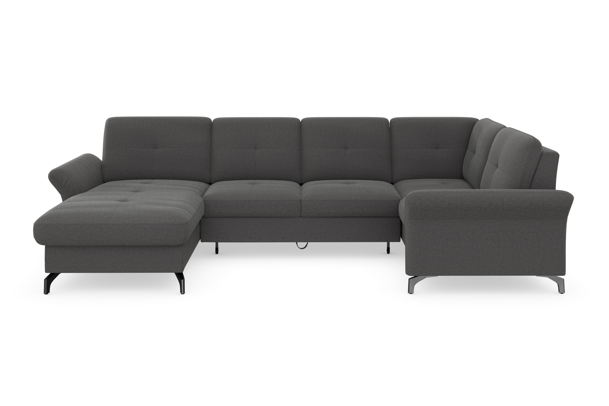 Home affaire Wohnlandschaft »Calando U-Form« wahlweise mit Bettfunktion, Be günstig online kaufen