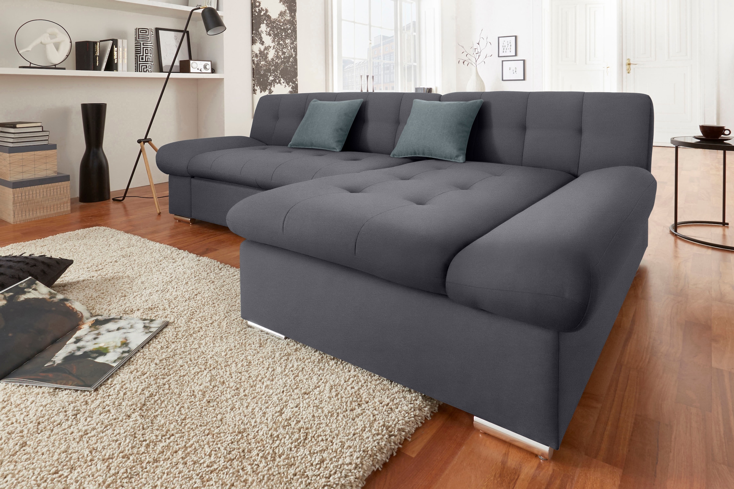 TRENDMANUFAKTUR Ecksofa »Reggae II, L-Form«, wahlweise mit Bettfunktion