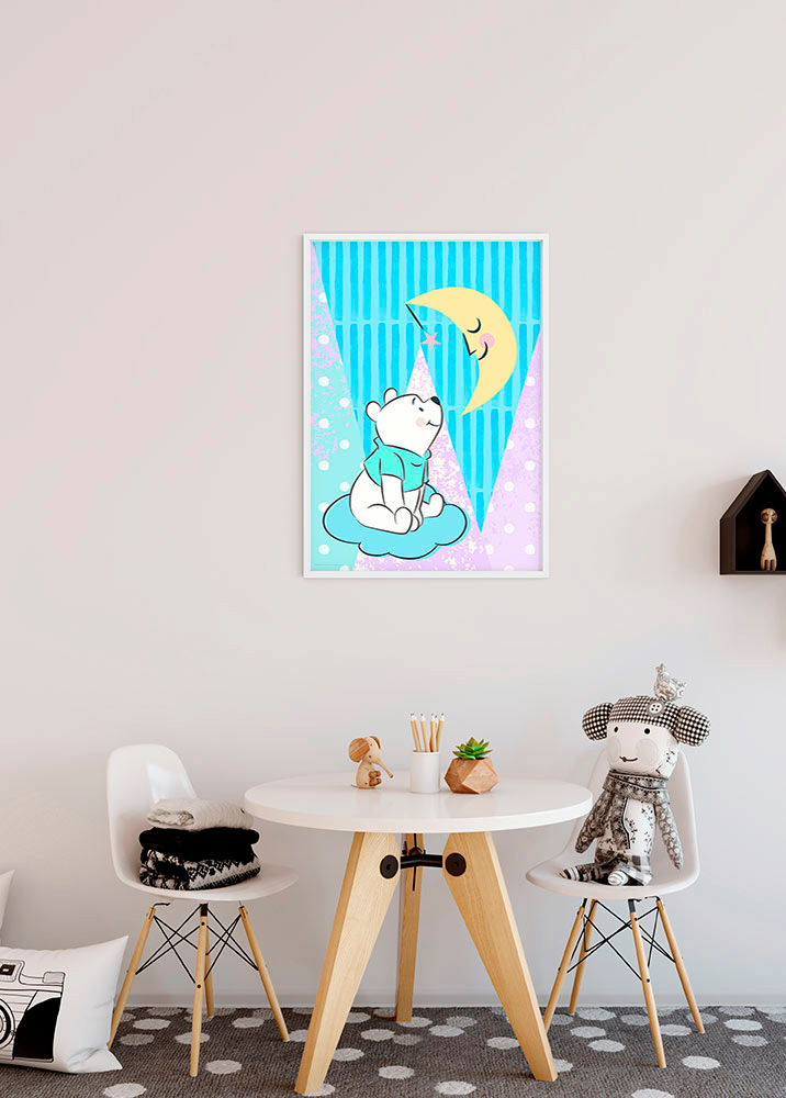Komar Bild »Winnie the Pooh Moon«, Disney, (1 St.), Wandbild zur Dekoration im Kinderzimmer - ohne Rahmen