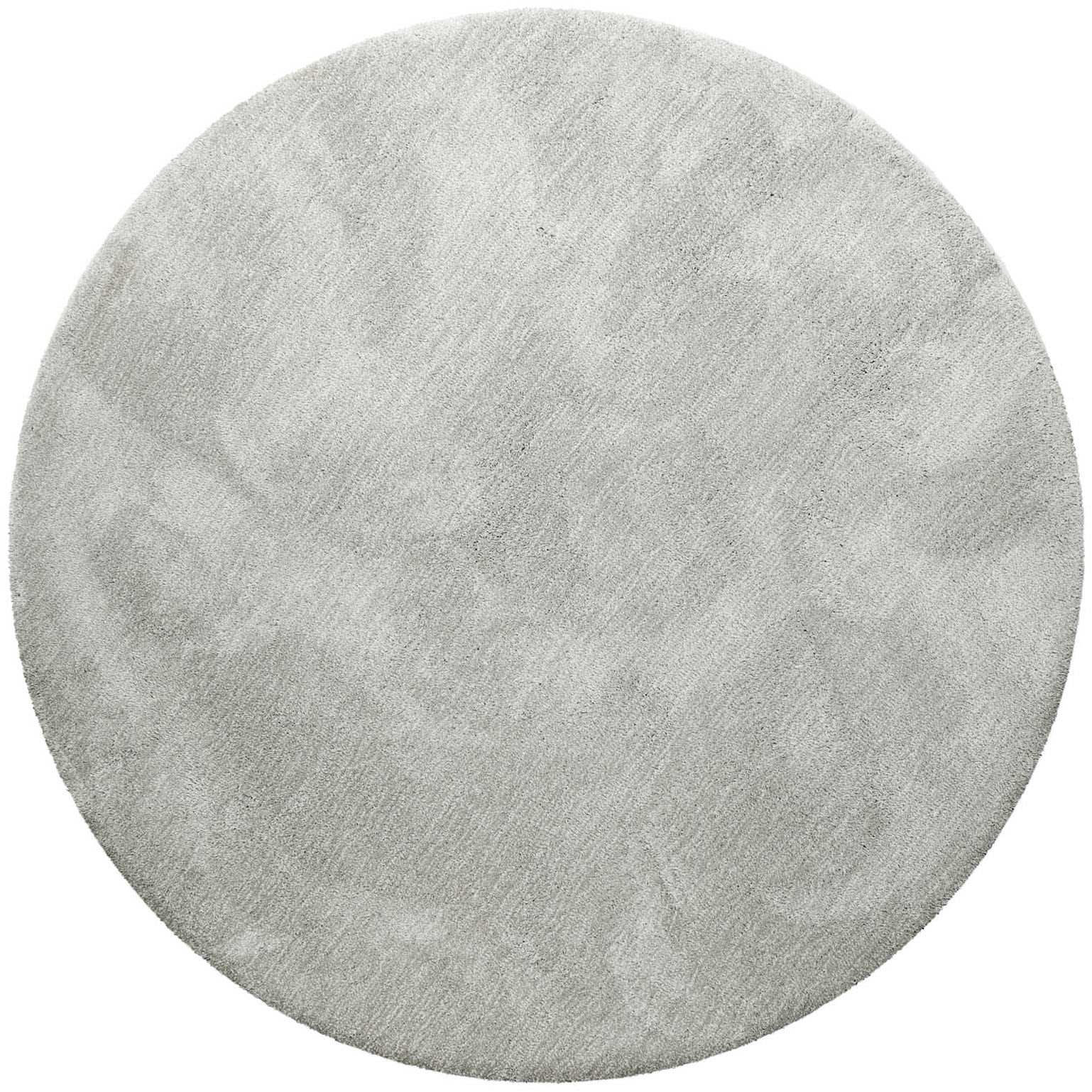 Homie Living Teppich "Pisa" rund 25 mm Höhe Hochflor, Microfaser, uni, weic günstig online kaufen