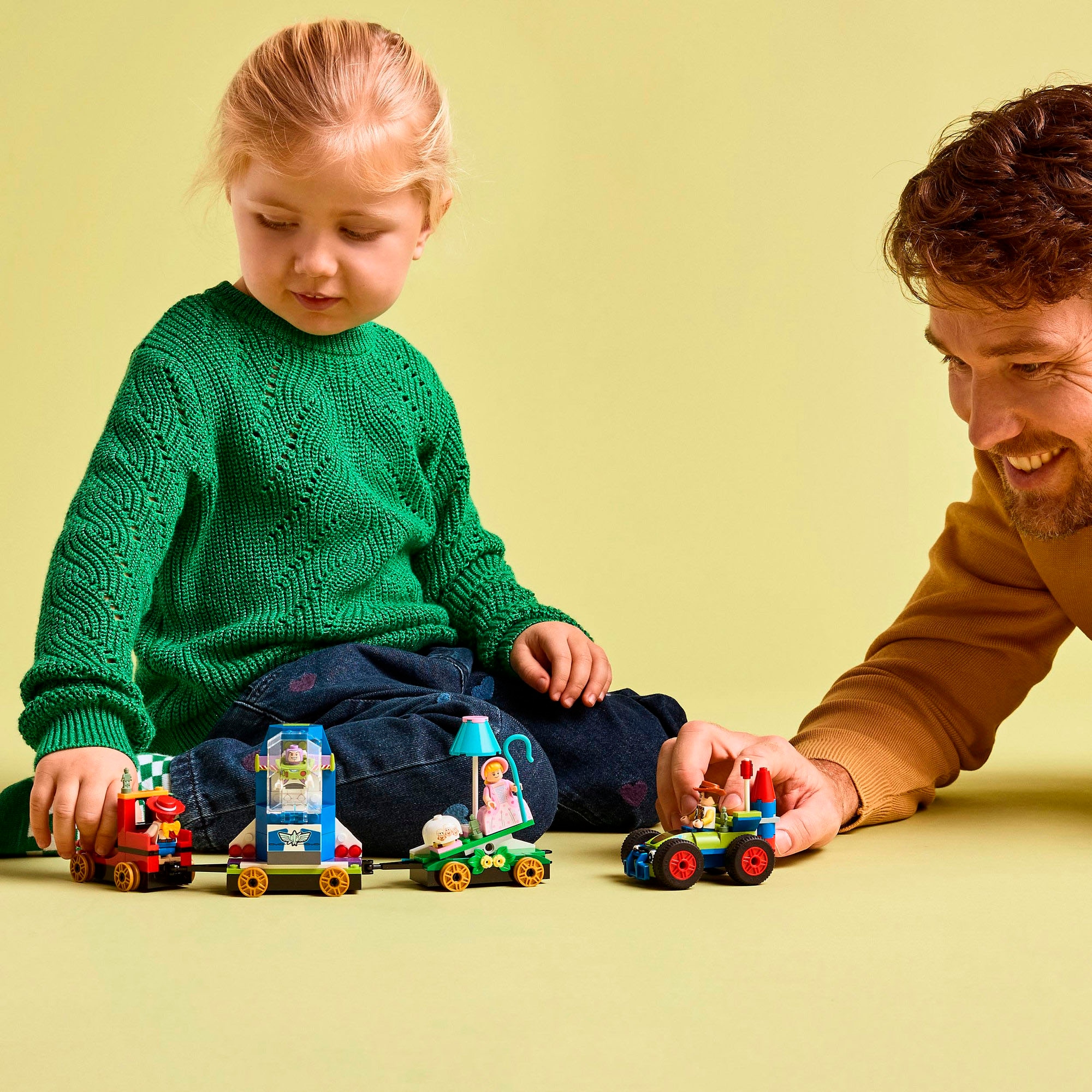 LEGO® Konstruktionsspielsteine »Partyzug und das Auto RC aus Toy Story (43264), LEGO Disney Pixar«, (206 St.), Made in Europe