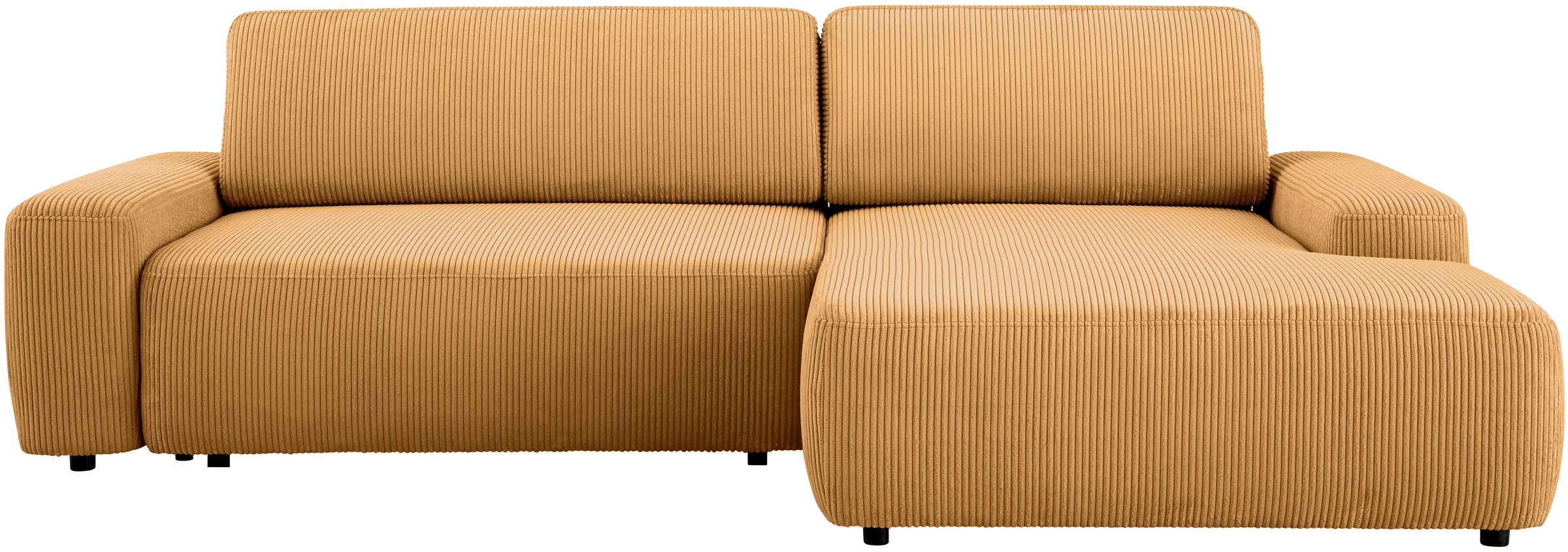 Home affaire Ecksofa »TORGE (264cm), Schlafsofa in Cord, Samtvelours o Stru günstig online kaufen